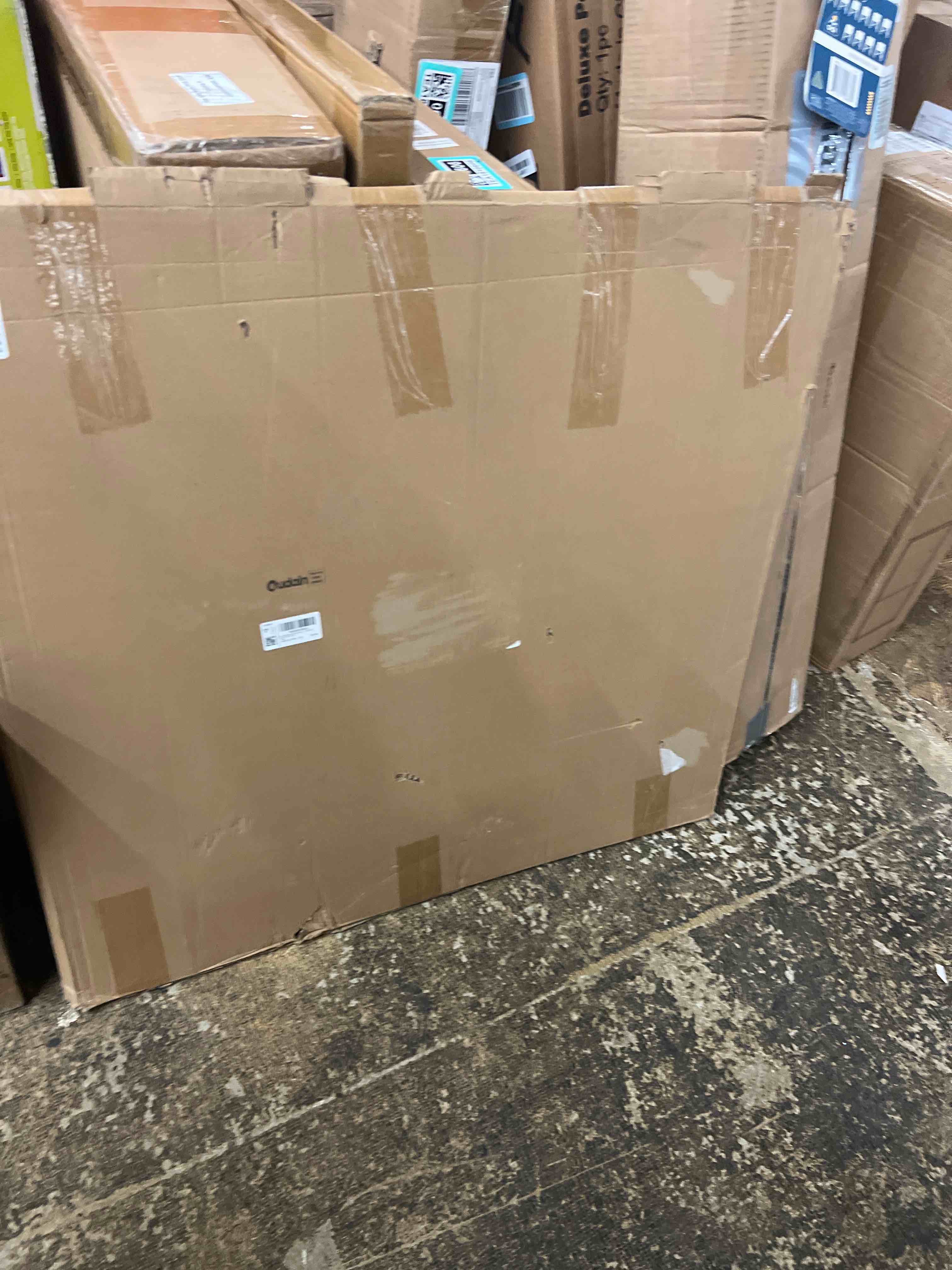 Condition photo showing New/Like New for Reversible Stainless Steel Backsplash Behind Stove Metal BackSplash Panel Stainless Steel Cooking Backsplash Wall Panel for Kitchen Cooking Panel Pre Drilled Holes Matching Screws (32 x 30 Inch)