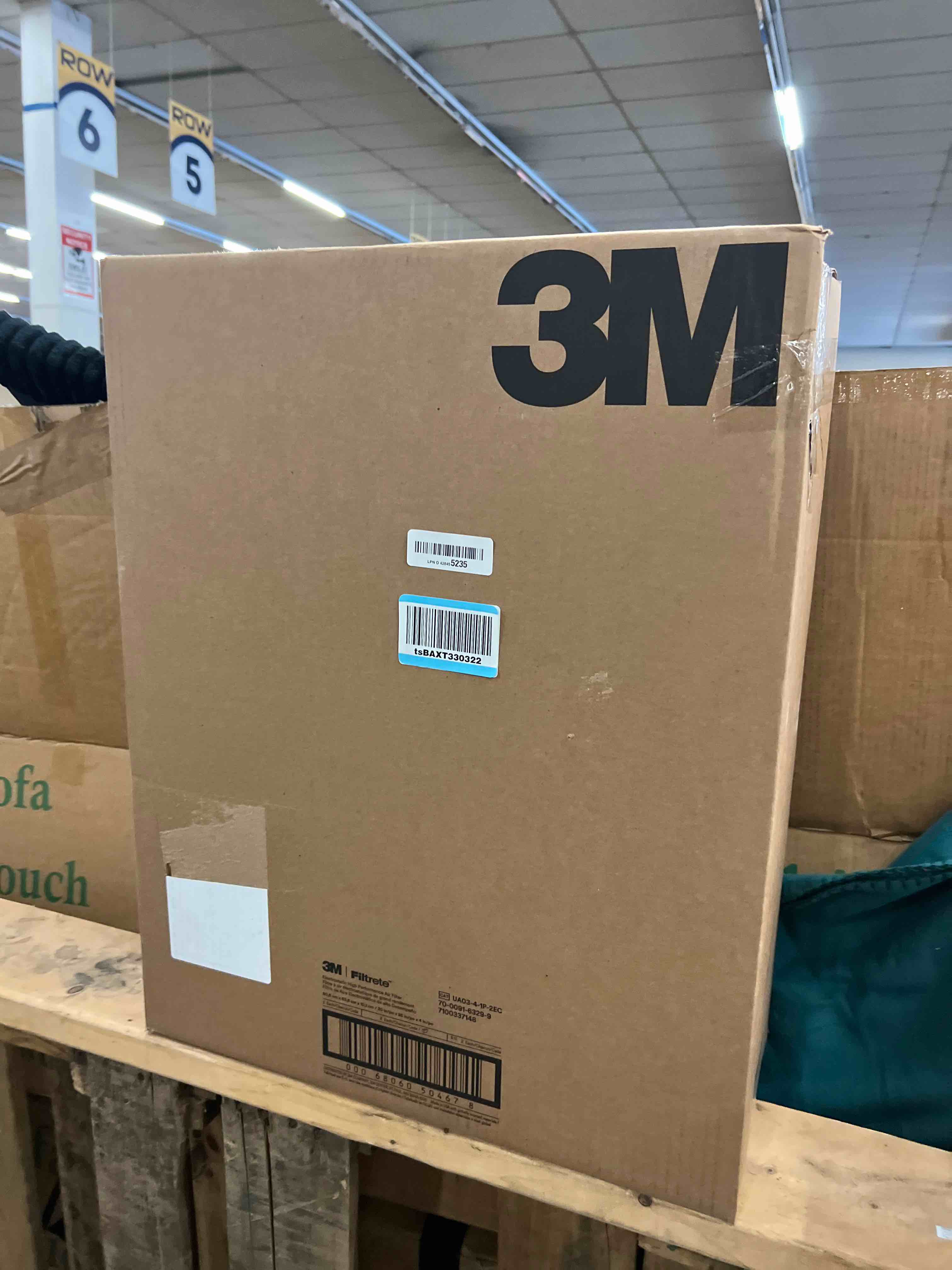 Condition photo showing New/Like New for Filtrete 20x25x4 AC Furnace Air Filter, MPR 1000, MERV 11, Fits Honeywell & AprilAire Space-Gard, Allergen Defense, Electrostatic Air Cleaning Filter, 2-Pack (actual size 19.88 x 24.63 x 4.31)