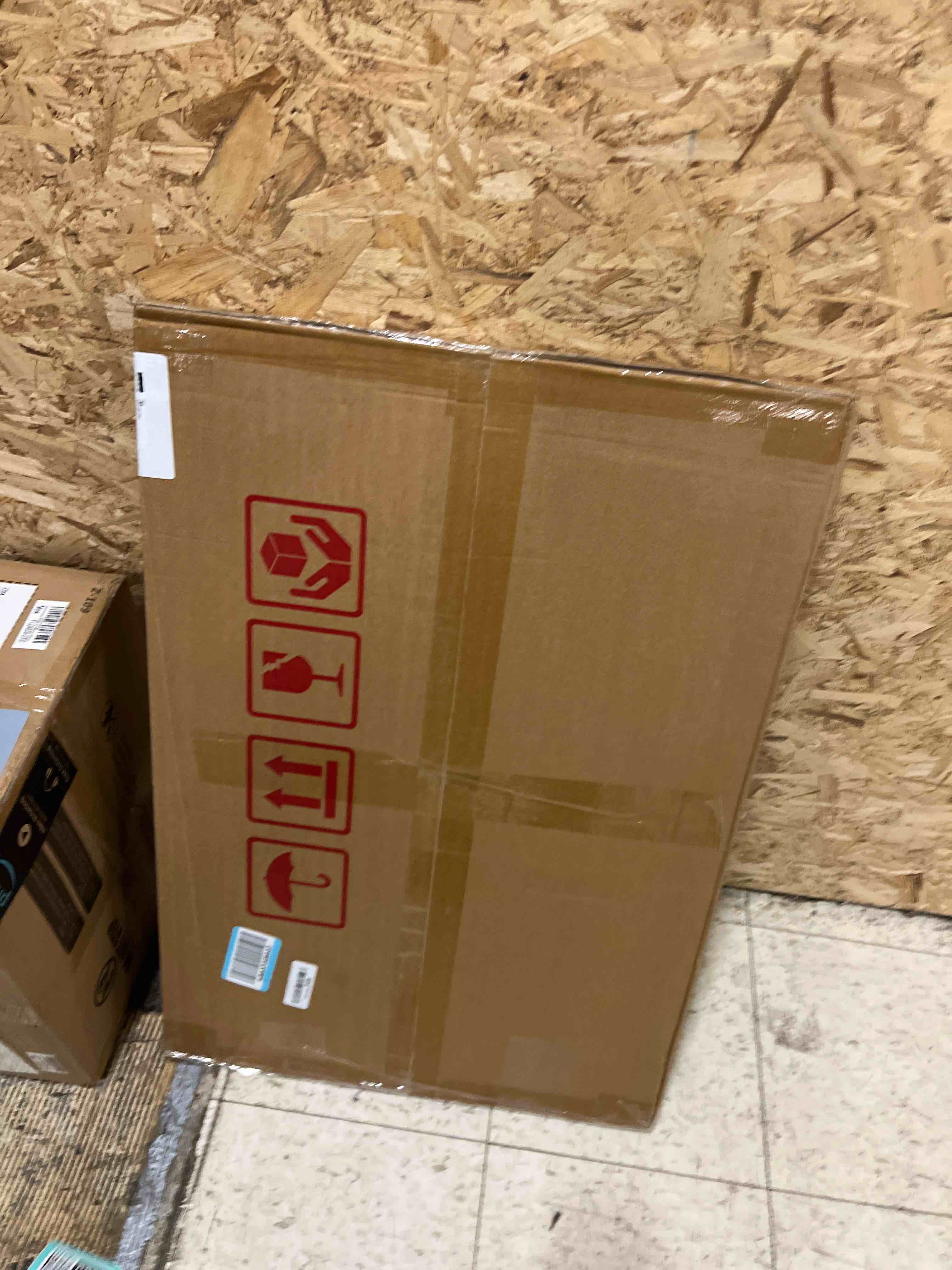 Condition photo showing New/Like New for Bathroom Vanity Mirror for Wall, 20" x 30" Metal Framed Rectangular Bathroom Wall Mirror for Over Sink, HD Shatterproof Glass, Hangs Horizontally or Vertically(Black)