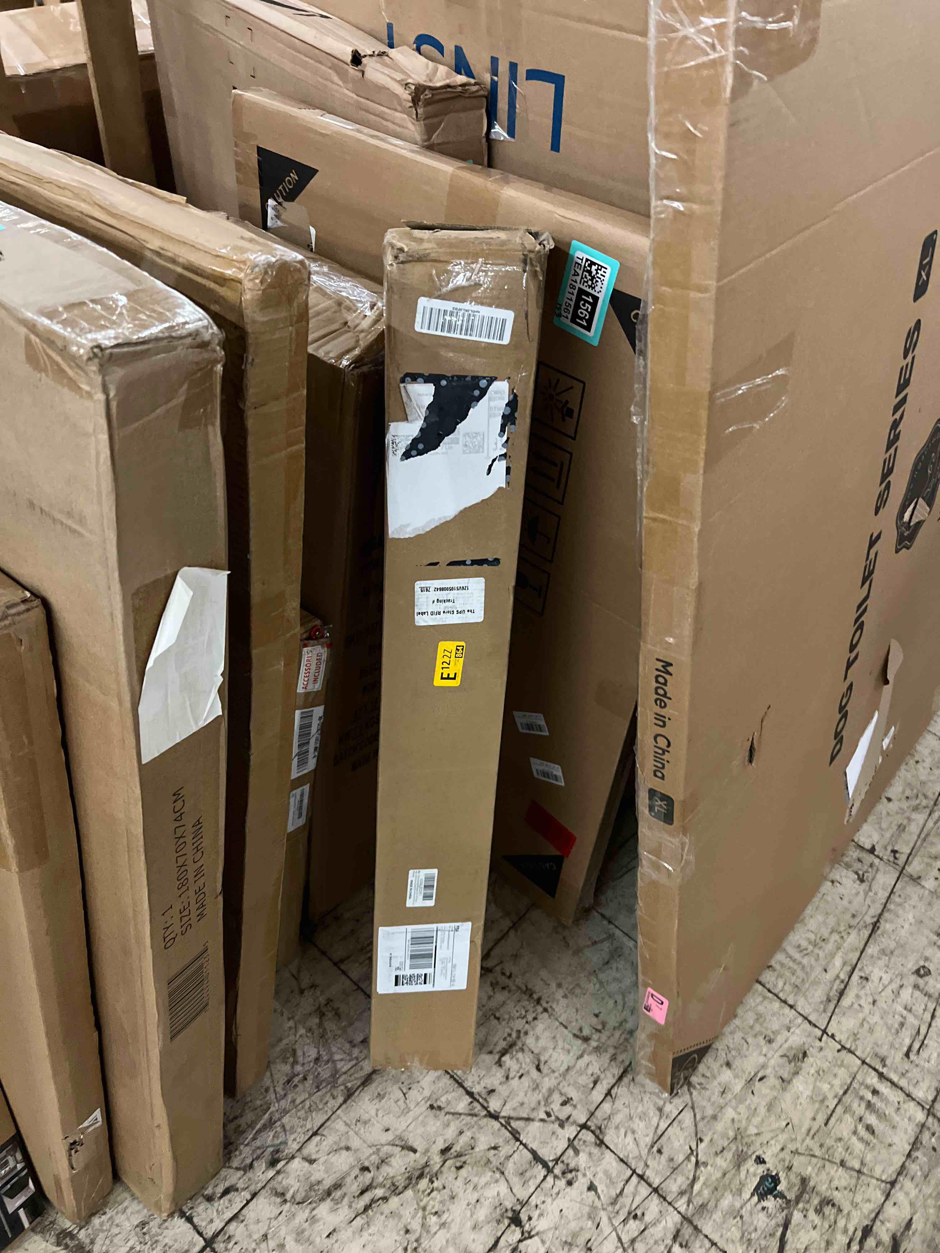 Condition photo showing New/Like New for Office Chair Mat for Carpet: 36" x 48" Plastic Heavy Duty Computer Desk Mats with Lip for Low Flat and No Pile Carpeted Floor - Clear Rug Pad for Rolling Chairs Office Work Home Gaming Rectangle