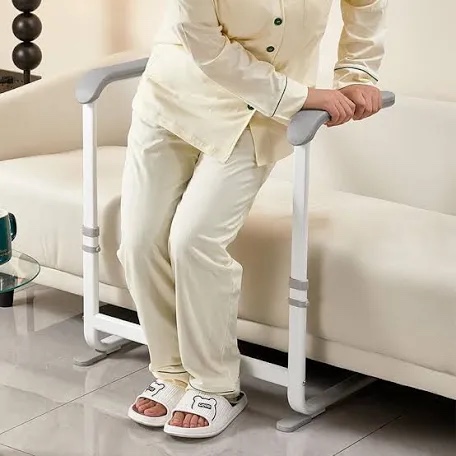 stand assist aid for elderly/disabled, removable couch/chair lift assistance stand up devices-6 levels adjustable height, help standing aids & supports, up to 450 lbs, white