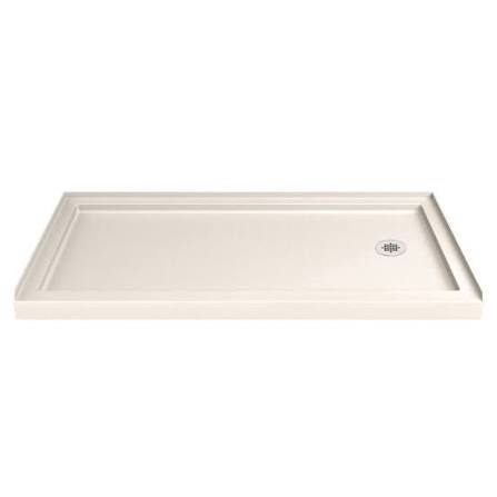 DreamLine SlimLine 30 in. D x 60 in. W x 2 3/4 in. H Right Drain Single Threshold Shower Base in White, DLT-1130602 White 30 inch D x 60 inch W Right Drain