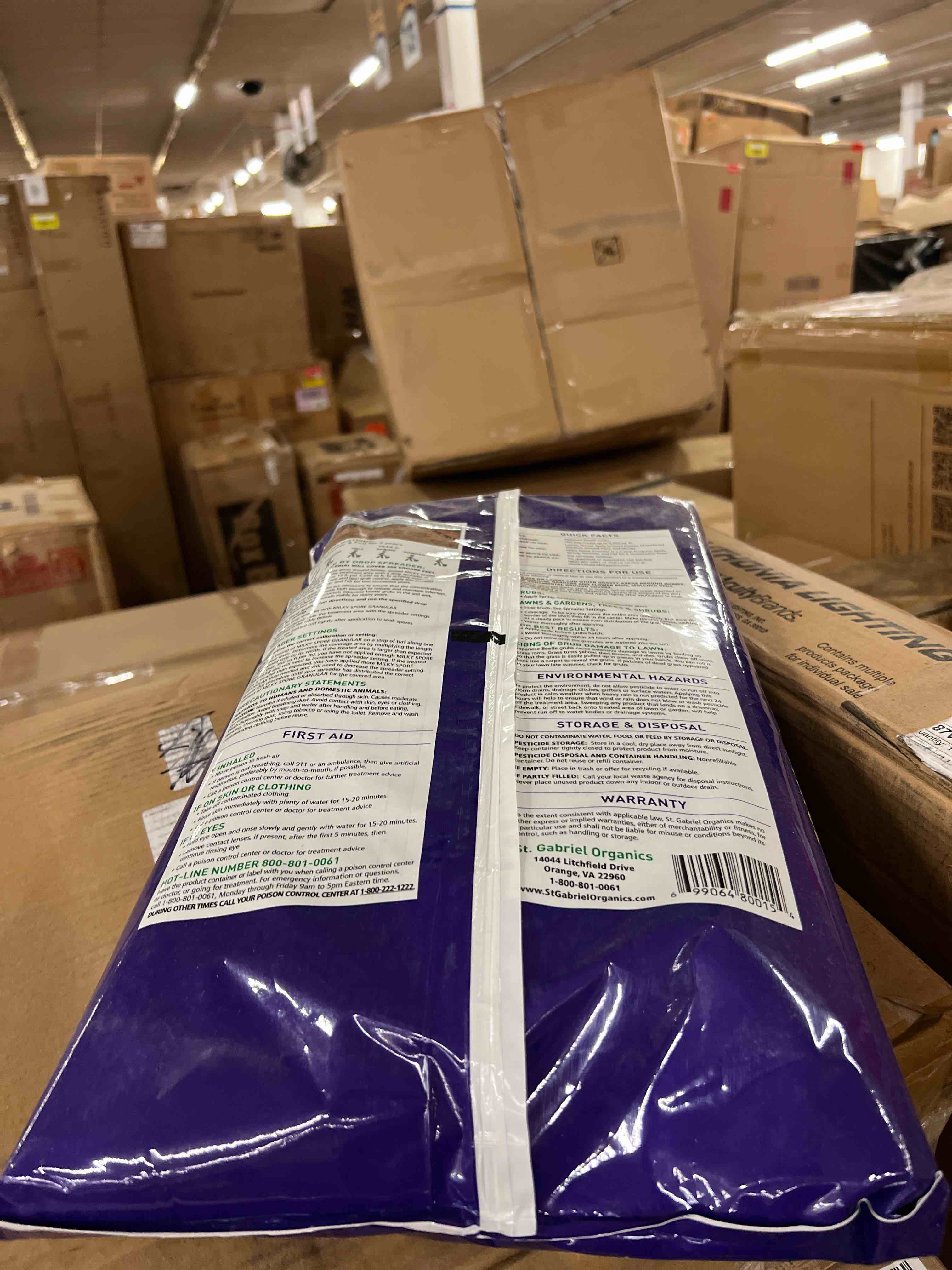 Condition photo showing New/Like New for st. gabriel organics - 15 pound milky spore granular natural japanese beetle grub control and repellent for lawn and garden care 15lbs - single