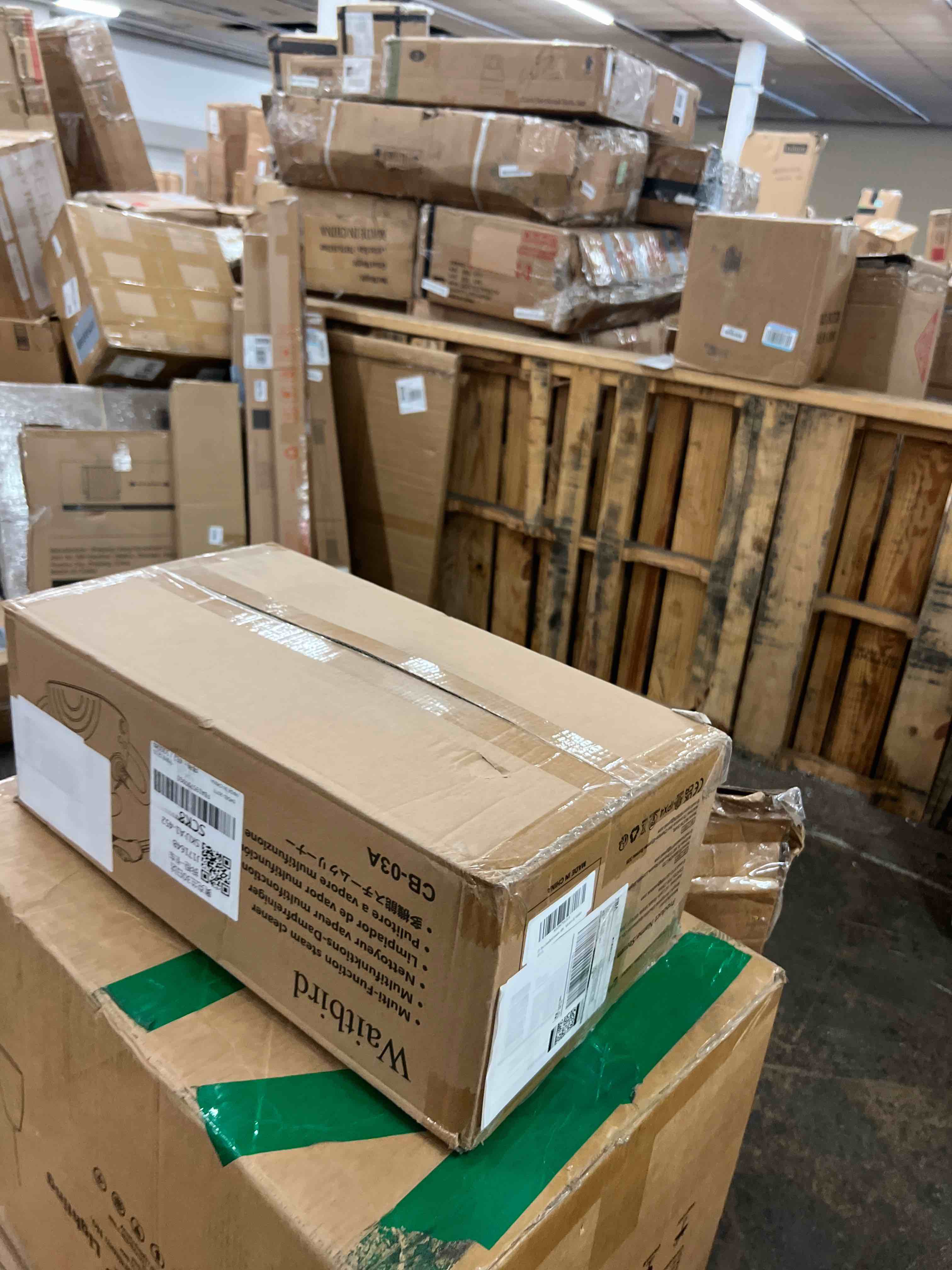 Condition photo showing New/Like New for waitbird steam cleaner for home, 4.5 bar high pressure 248°f fast heat handheld steamer for cleaning, 21-piece accessory kit, chemical free multi-purpose cleaner for floors, grease, tile, grout