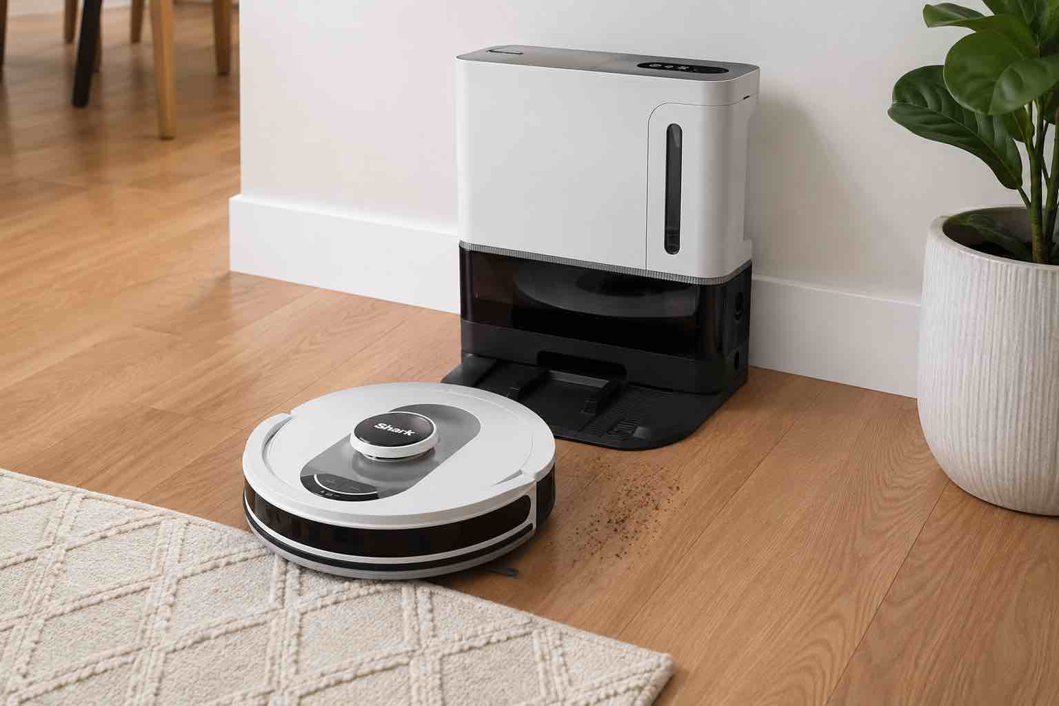 shark ai ultra self-empty robot vacuum bagless 60-day capacity base precision home mapping perfect for pet hair wi-fi av2511ae
