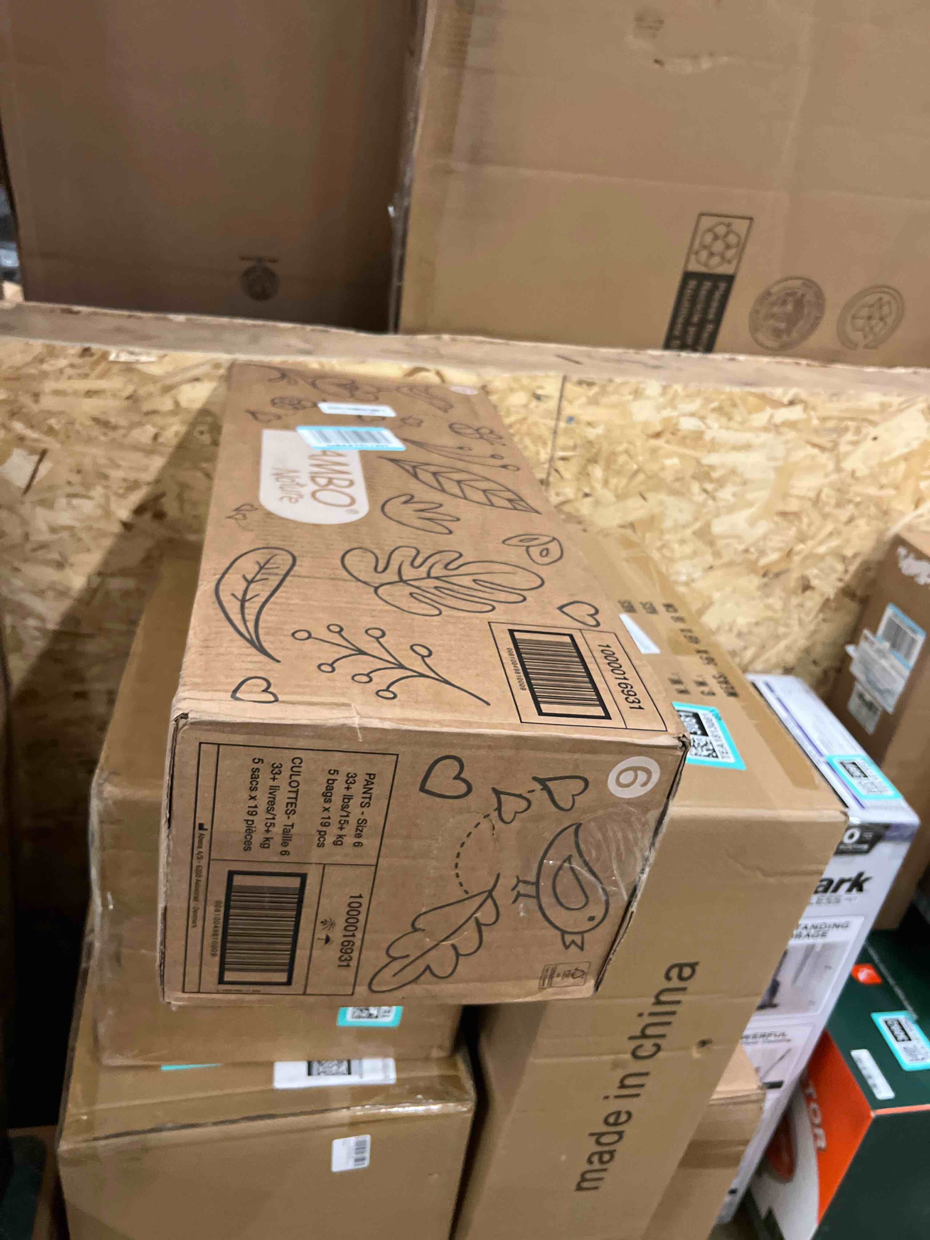 Condition photo showing New/Like New for bambo nature dream toddler training pants  eco-friendly - size 6  40 lbs and up  19 count  5 packs  95 total