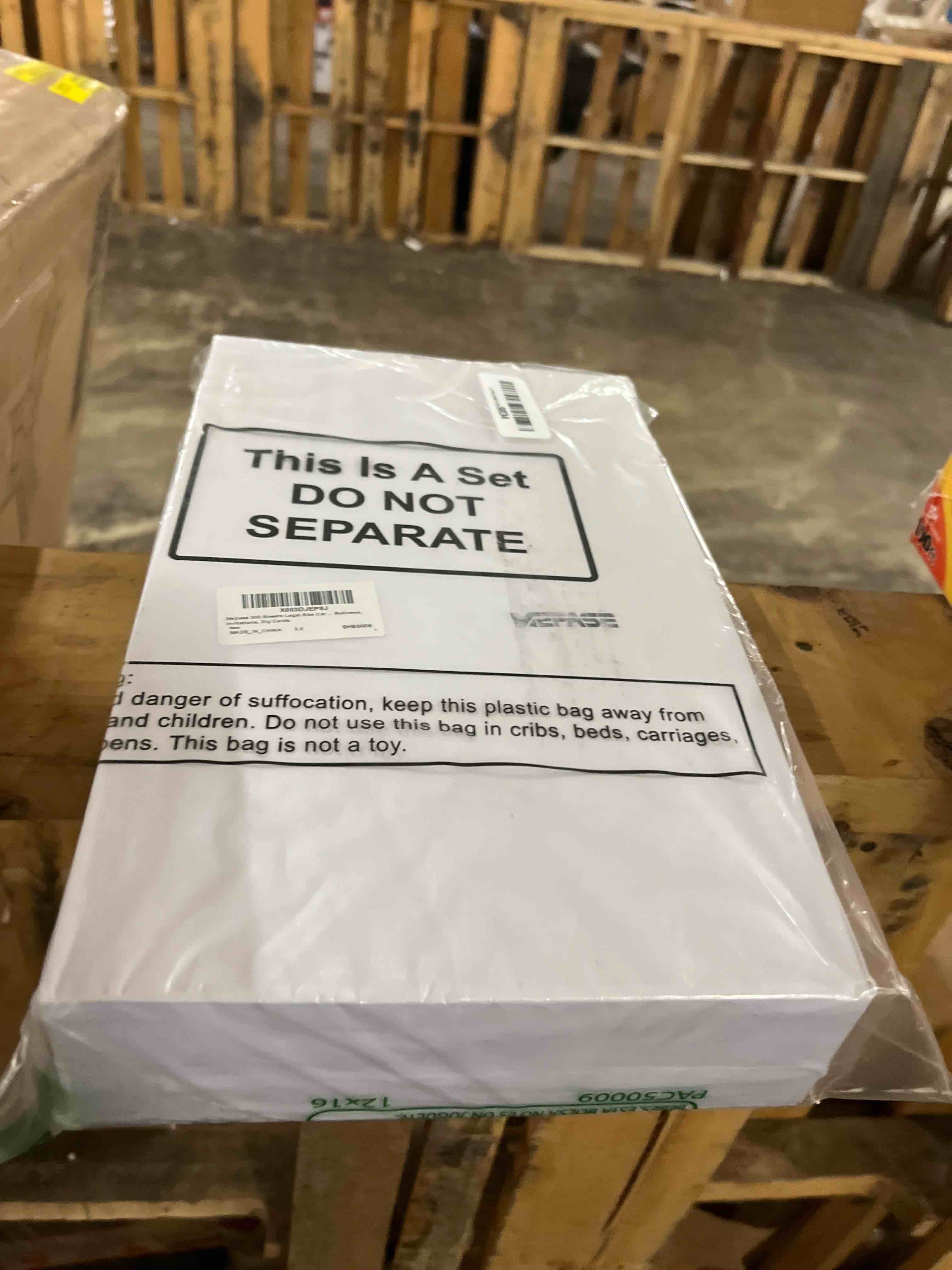 Condition photo showing New/Like New for legal size card stock paper 8.5 x 14 inches white colored smooth 65lb cover cardstock pastel color paper for documents, programs, menus printing laser printers (300 pcs)