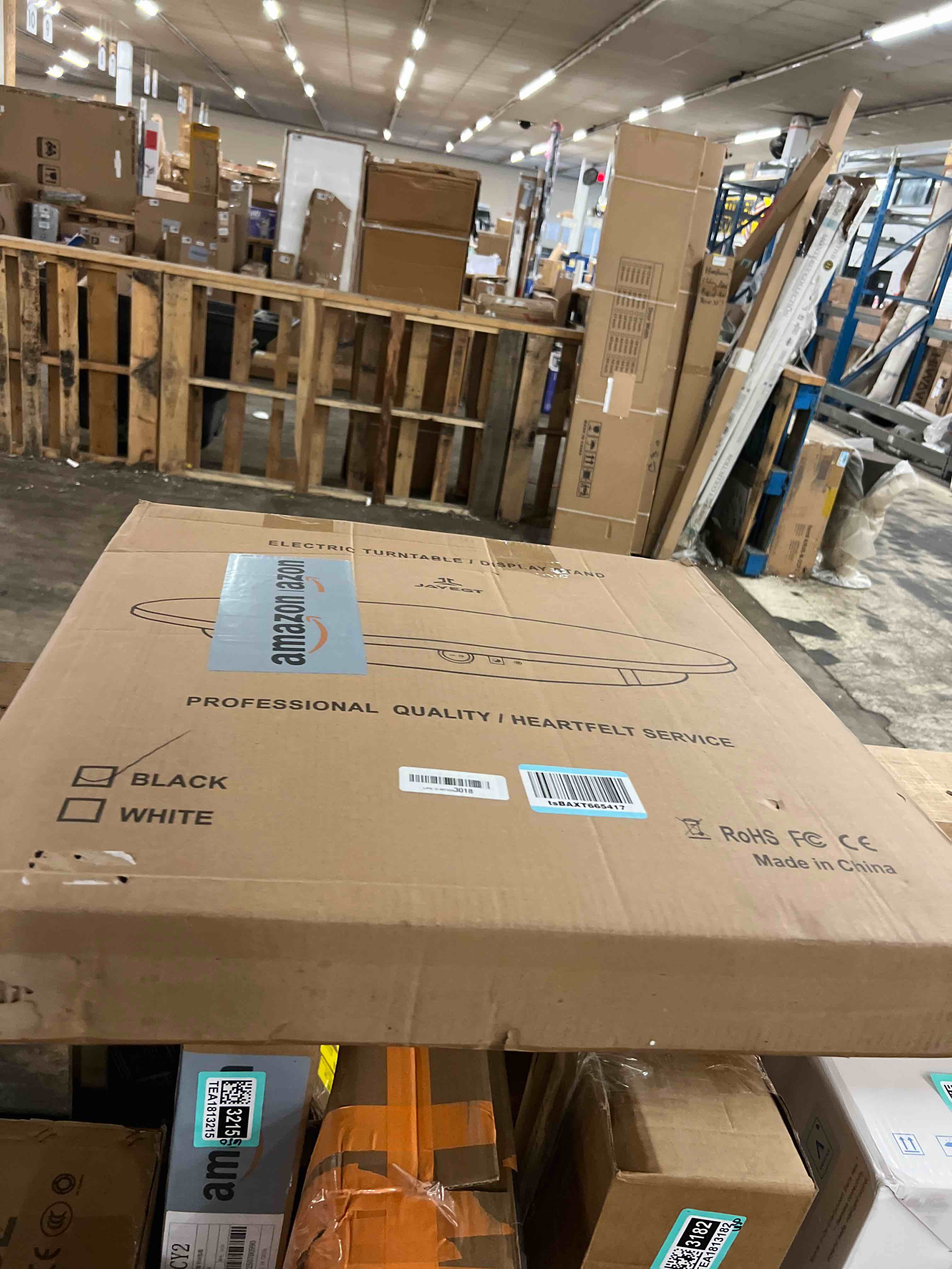 Condition photo showing New/Like New for 12.6inch/350lbs capacity electric motorized turntable,remote rotating display stand ,large rotating platform,photography turntable,heavy duty display turntables for photography,3d scanner,exhibition