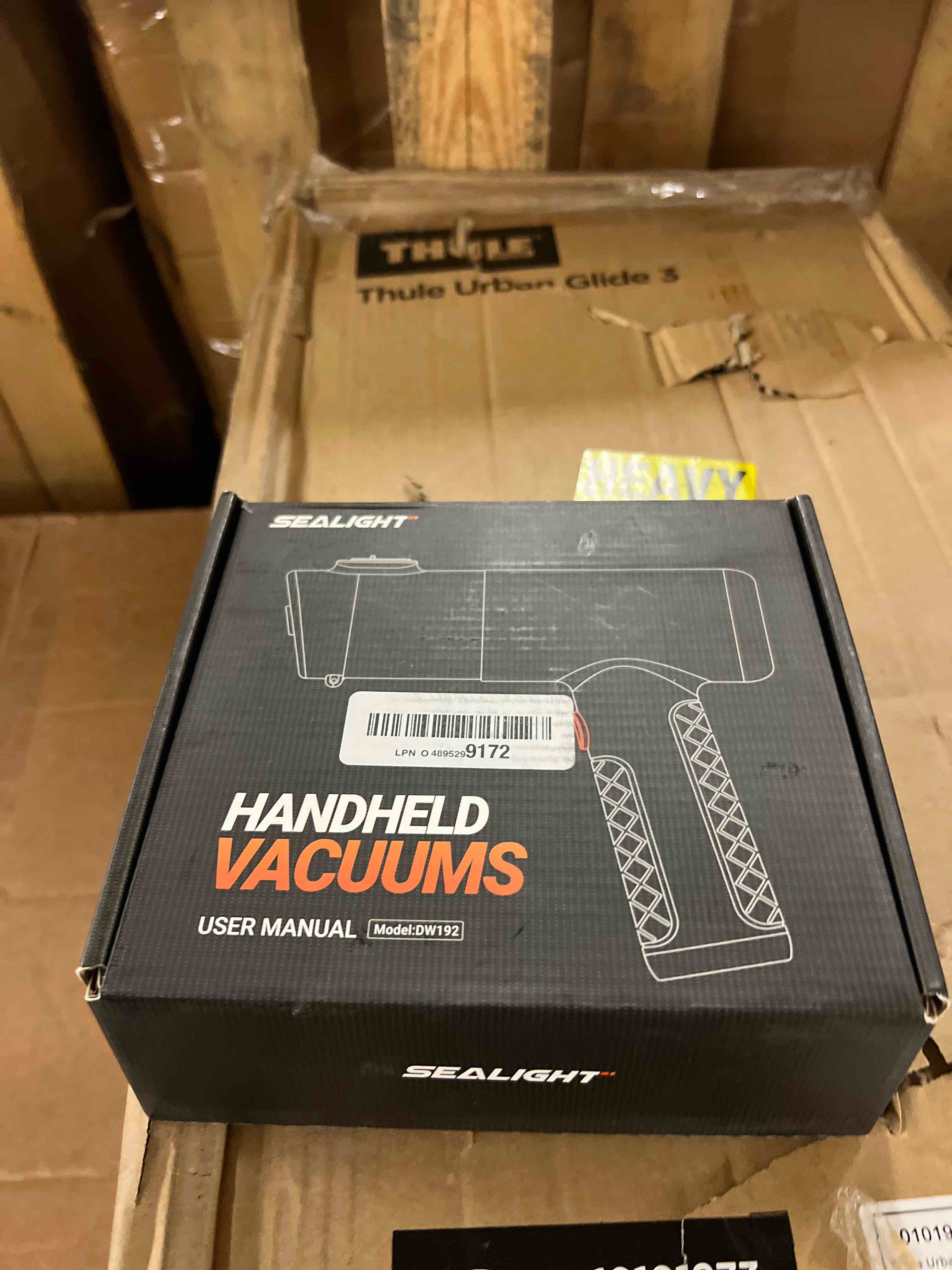 Condition photo showing New/Like New for sealight handheld car vacuum wireless, handheld vacuum cleaner with 21000pa high power suction, two batteries long endurance, 18v/120w mini vacuum cleaner for car, home, office