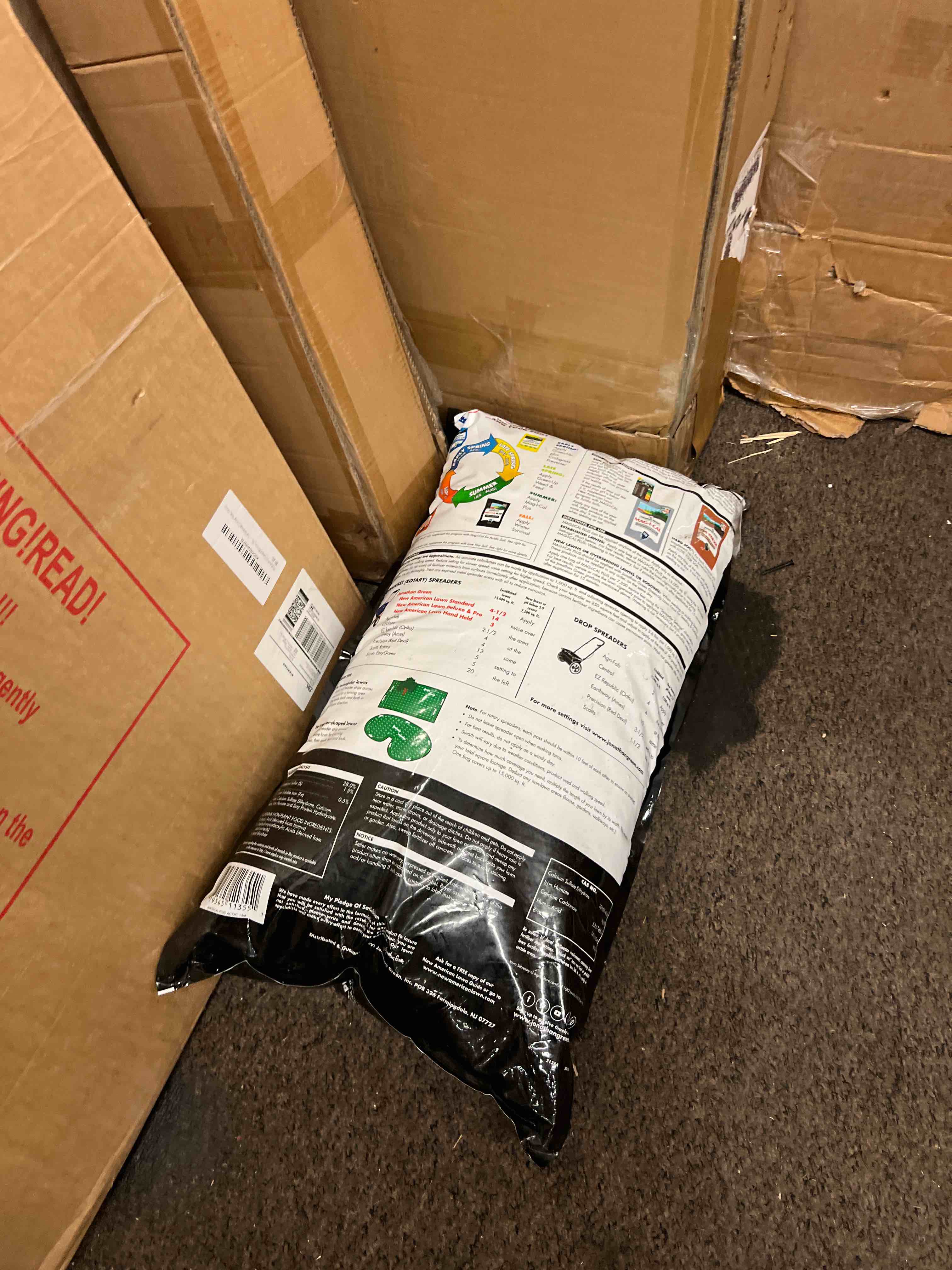 Condition photo showing New/Like New for jonathan green (11355) mag-i-cal plus soil food for lawns in acidic & hard soils - soil amendment for grass (15,000 sq. ft.)