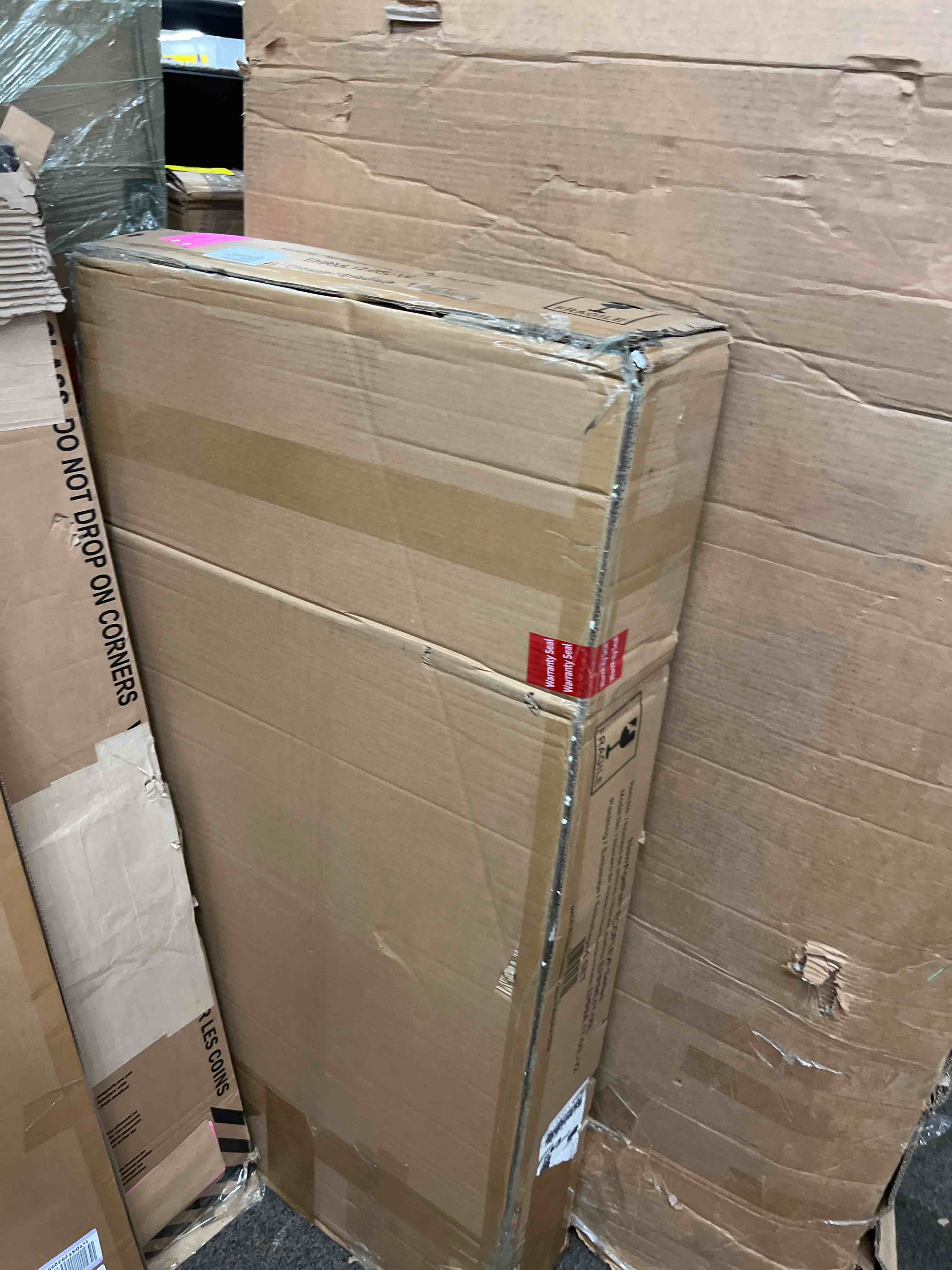 Condition photo showing New/Like New for new age pet ecoflex 48" wide large reptile habitat, mojave lounge for snakes, tortoises & lizards in maple, black & grey, easy assembly, sliding glass doors & mesh top grey large