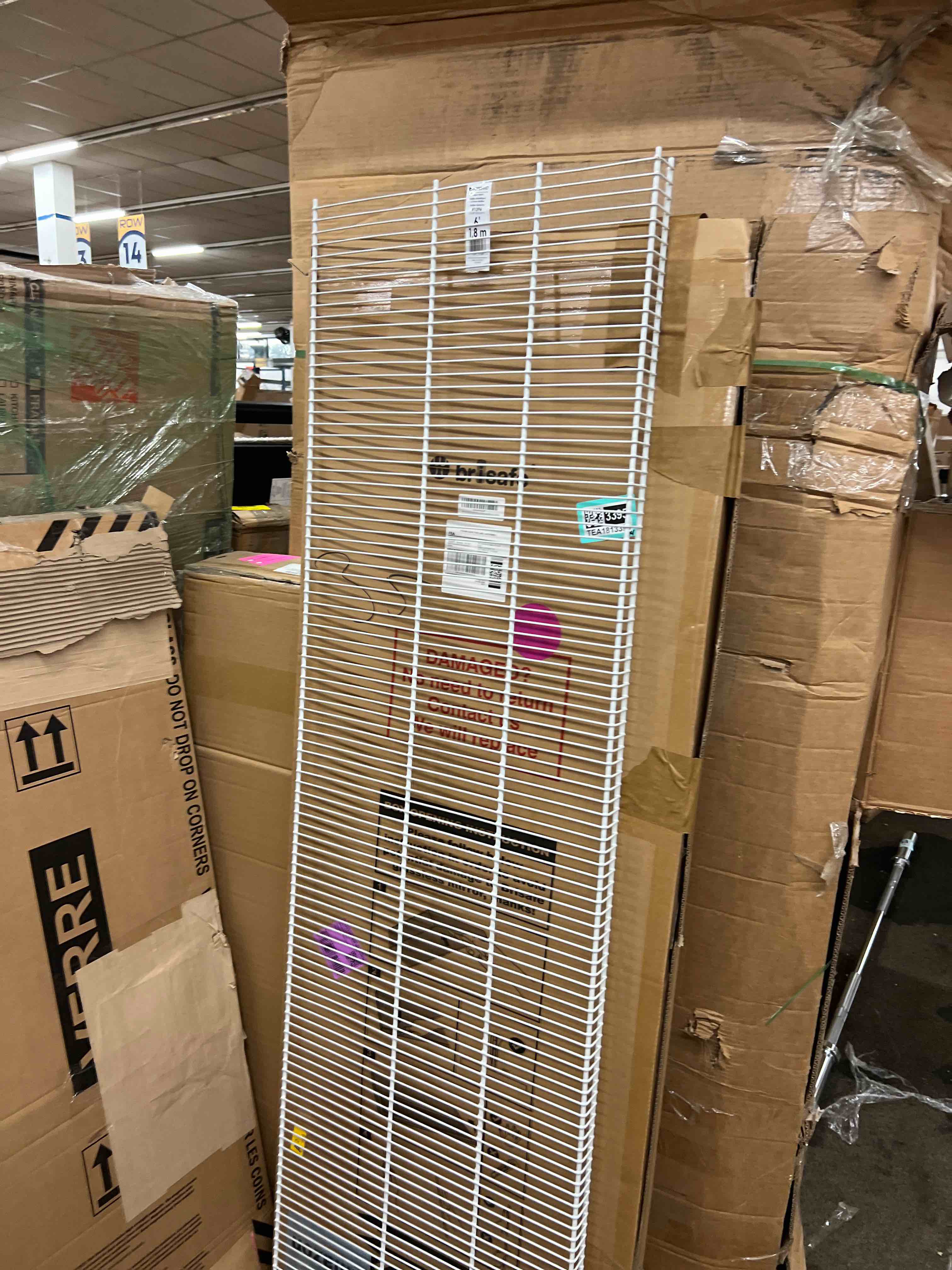 Condition photo showing New/Like New for closetmaid 139600 6-ft. x 20-inch white close mesh shelf - quantity 6