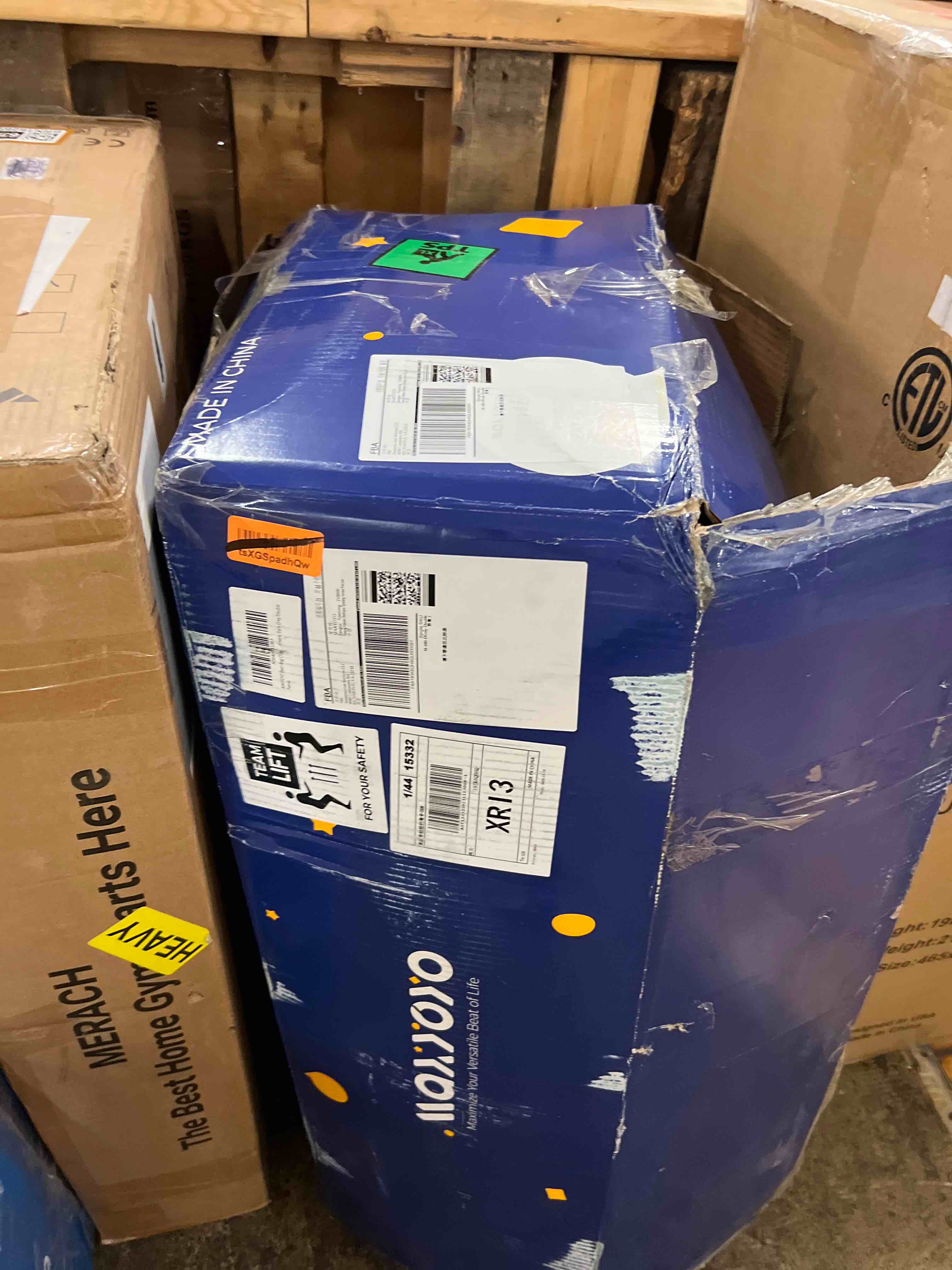 Condition photo showing New/Like New for maxyoyo bean bag chair, bean bag sofa with filler, cozy living room chair for adults and kids, stuffed floor sofa for bedroom dorm reading, dark grey