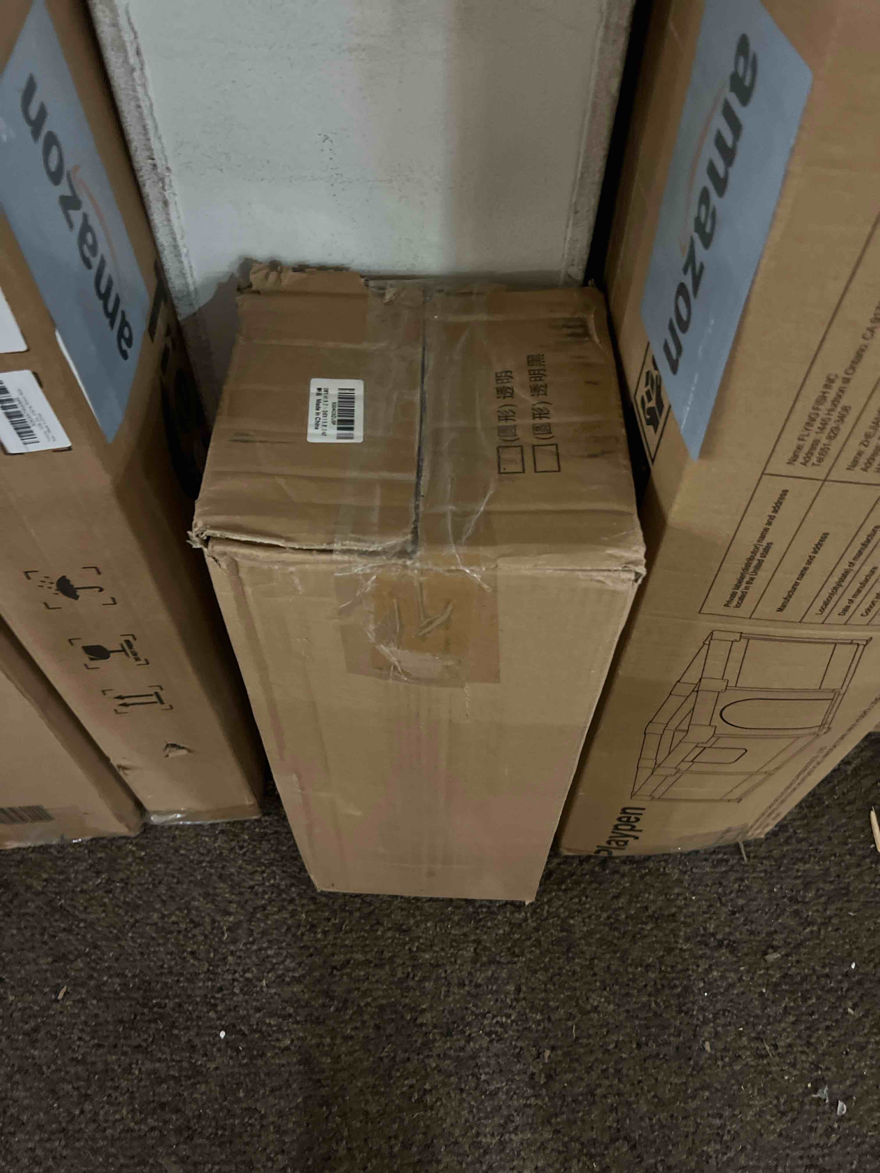 Condition photo showing New/Like New for extra large acrylic cylinder clear vase for floor, 20 in tall big wide mouth plastic unbreakable hurricane flower vases of 3 for home decor (d 8", d 6", d 4.8" + 3 holder) 3-xxl clear