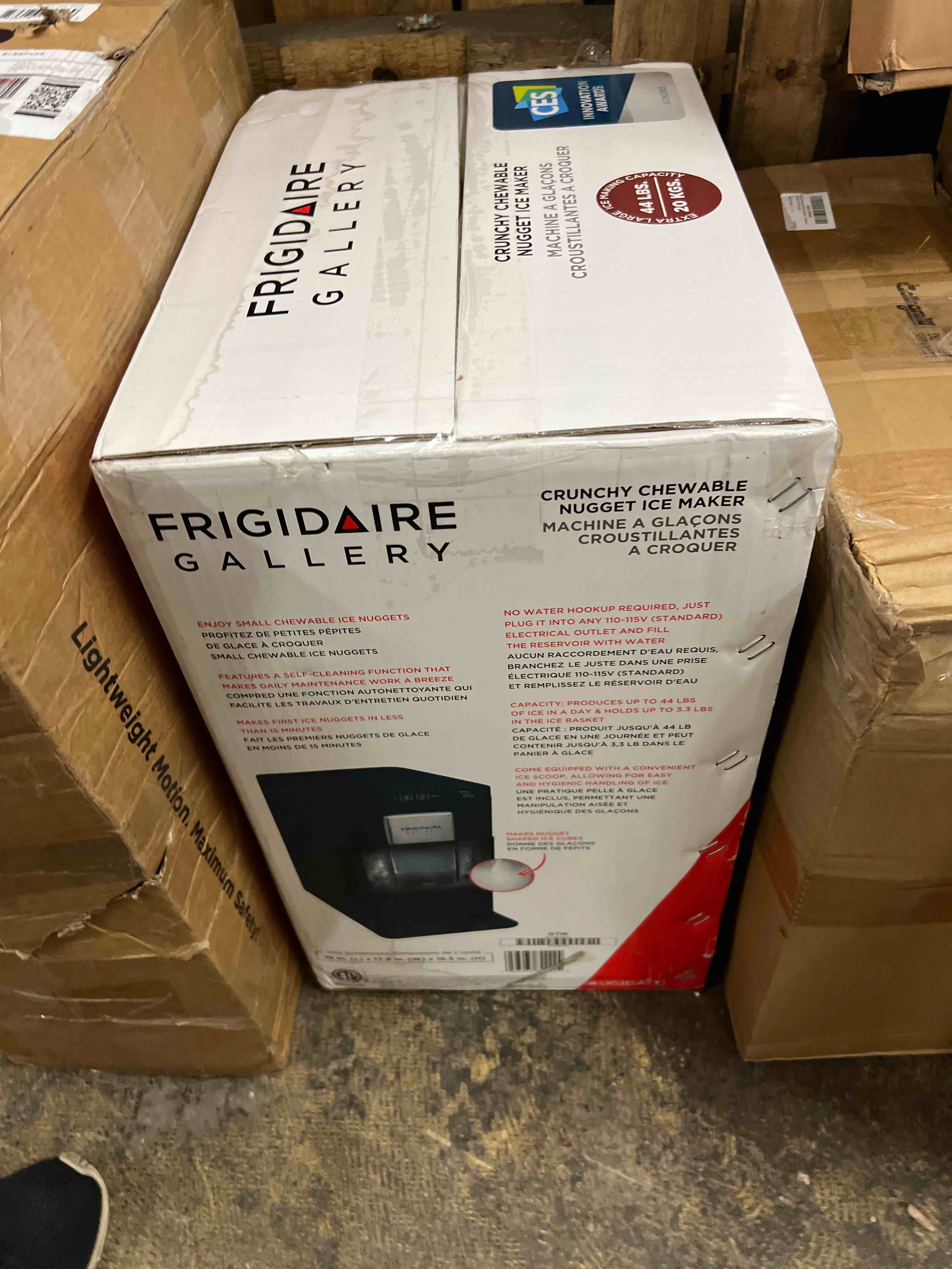 Condition photo showing Good Condition for frigidaire gallery efic255 countertop crunchy chewable nugget ice maker, 44lbs per day, auto self cleaning, 2.0 gen, navy