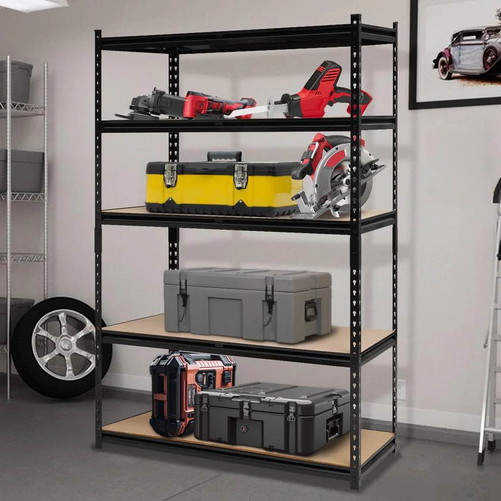 Heavy Duty Garage Shelving Units,5-Tier Adjustable Storage Shelves,36 x 24 x 72in,Loads 3000 LBS,Adjustable Garage Storage Shelving, Metal Storage Utility Racks Shelf Unit