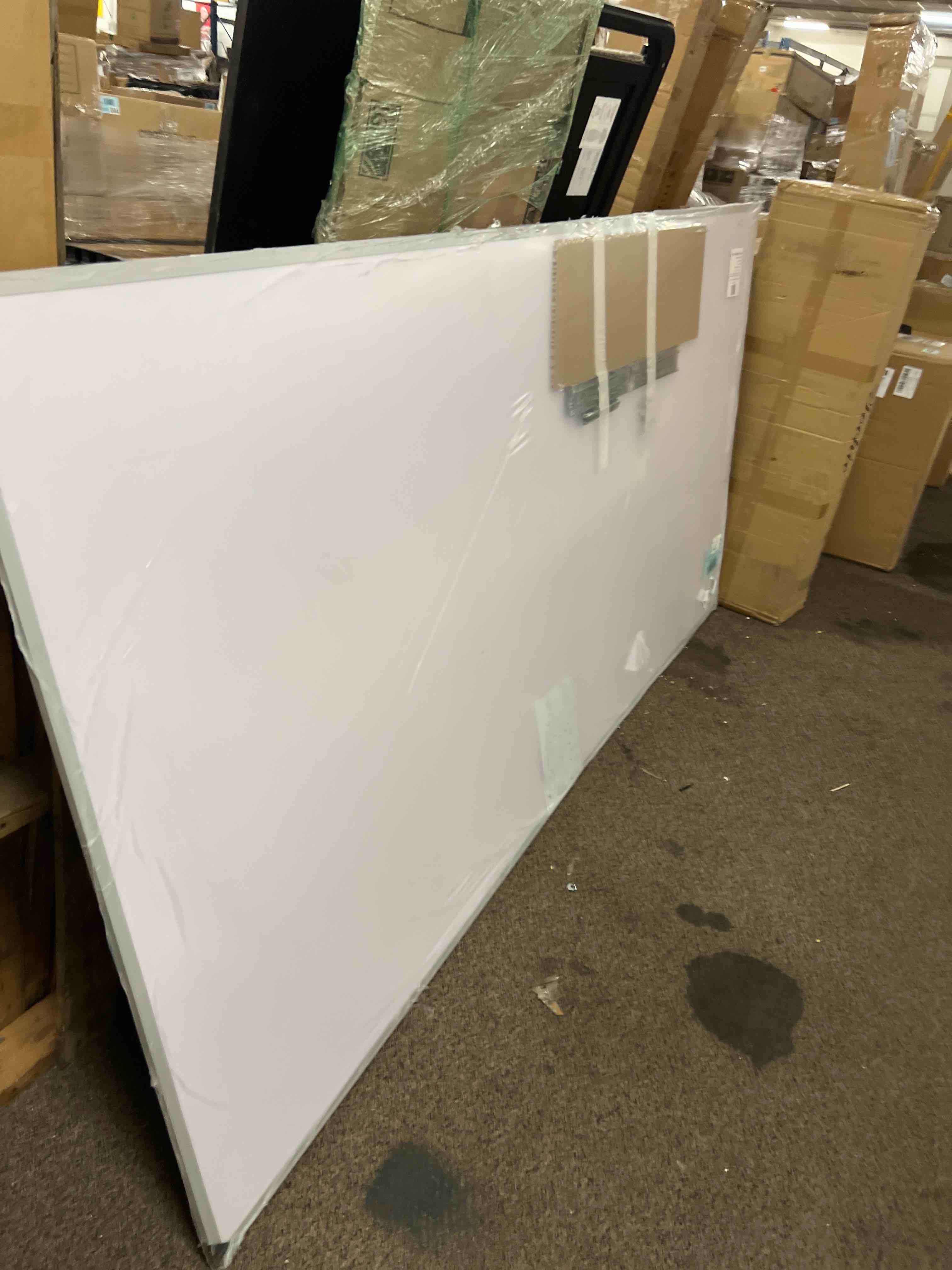 Condition photo showing New/Like New for viz-pro dry erase board/magnetic whiteboard, 8' x 4', silver aluminum frame