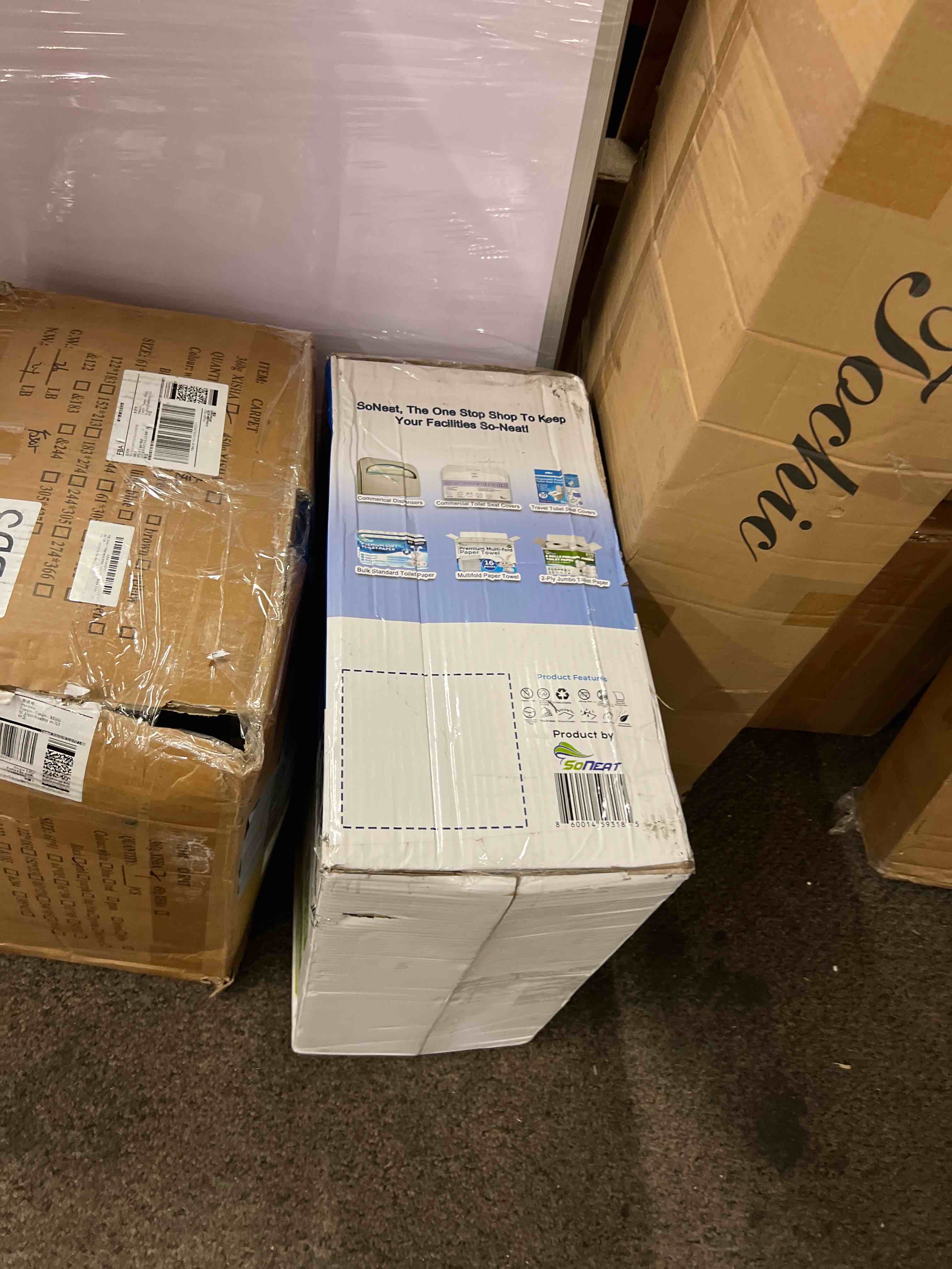 Condition photo showing New/Like New for commercial toilet paper - jumbo toilet paper rolls -6000 ft industrial 3-ply 9'' bulk large roll for standard jumbo dispenser -100% recycled fibers-soft and absorbent bathroom tissue -10 roll case pack