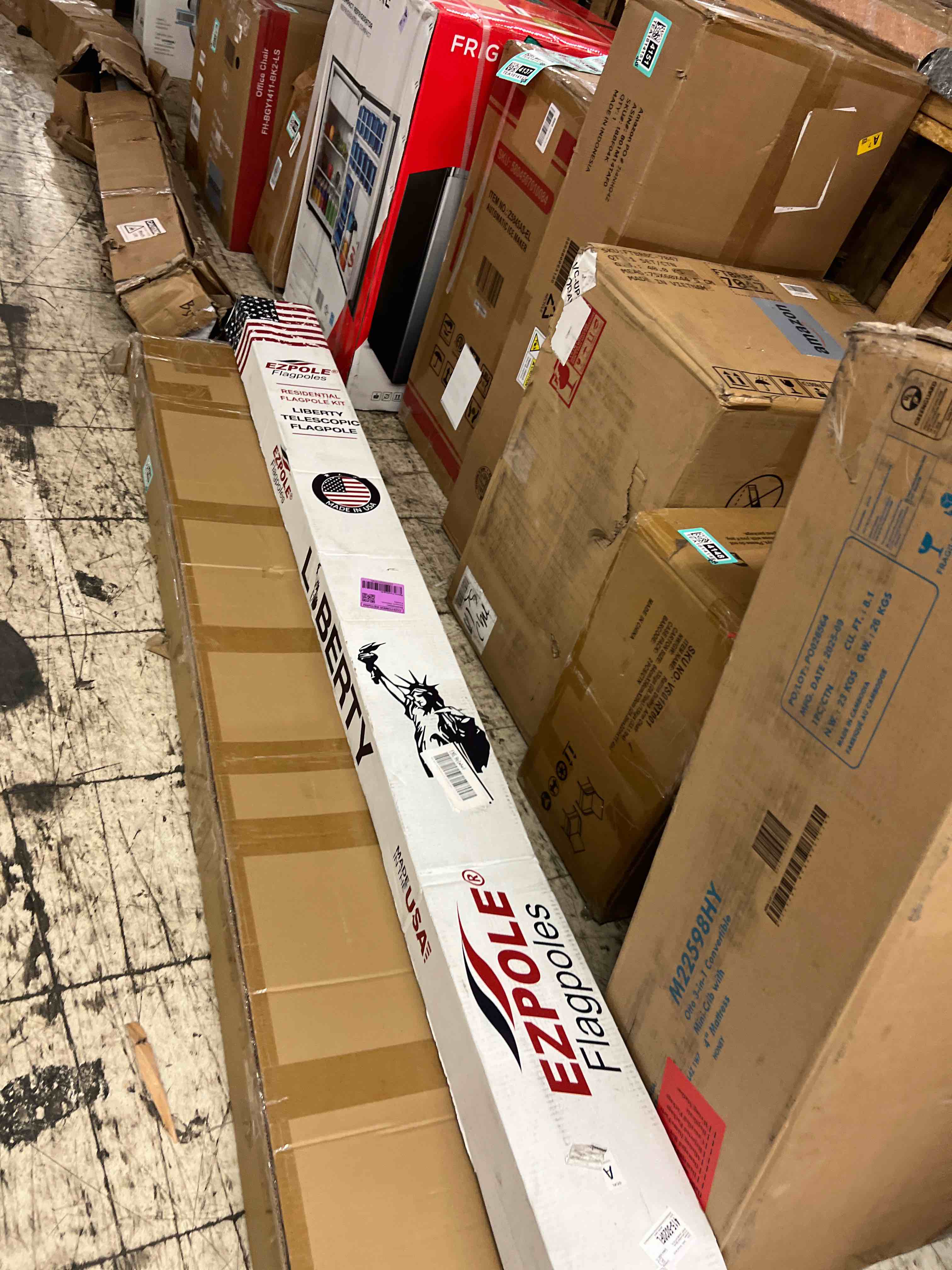 Condition photo showing New/Like New for ezpole defender inground flag pole kit for outdoors heavy duty-winds to 130 mph. dual flag pole holder for outside house-made in usa-home camper beach-includes pole flag ground sleeve hardware (21 ft)