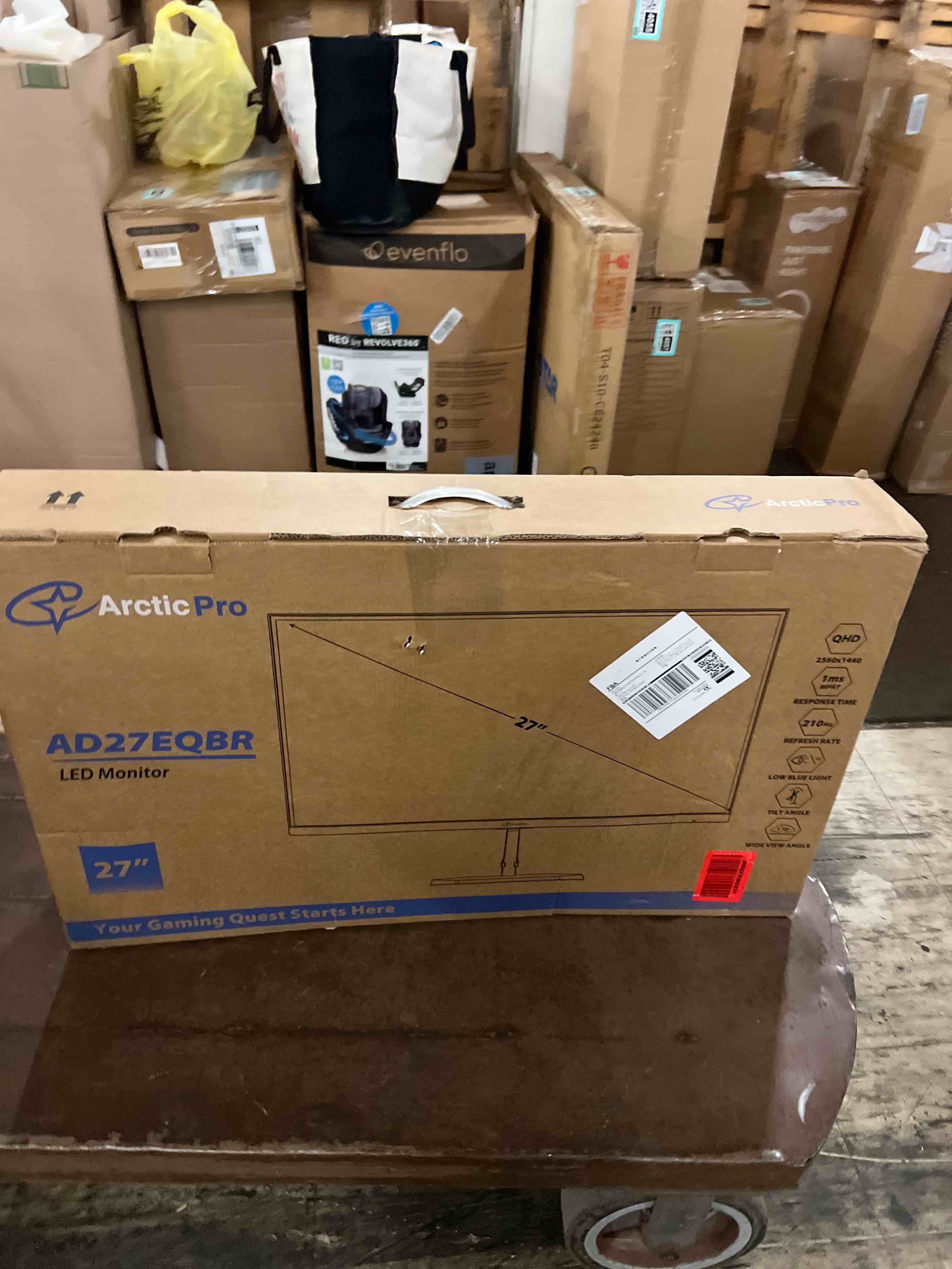 Condition photo showing New/Like New for arcticpro 27inch gaming monitor qhd 2560*1440p, 200hz, 2k, ips panel, 1ms response time, adaptive sync, pc computer monitor, 3-sided frameless, ultra slim, 130% srgb, bluelight filter, hdmi *2, dp*2 27 inch 27" 200hz qhd ips