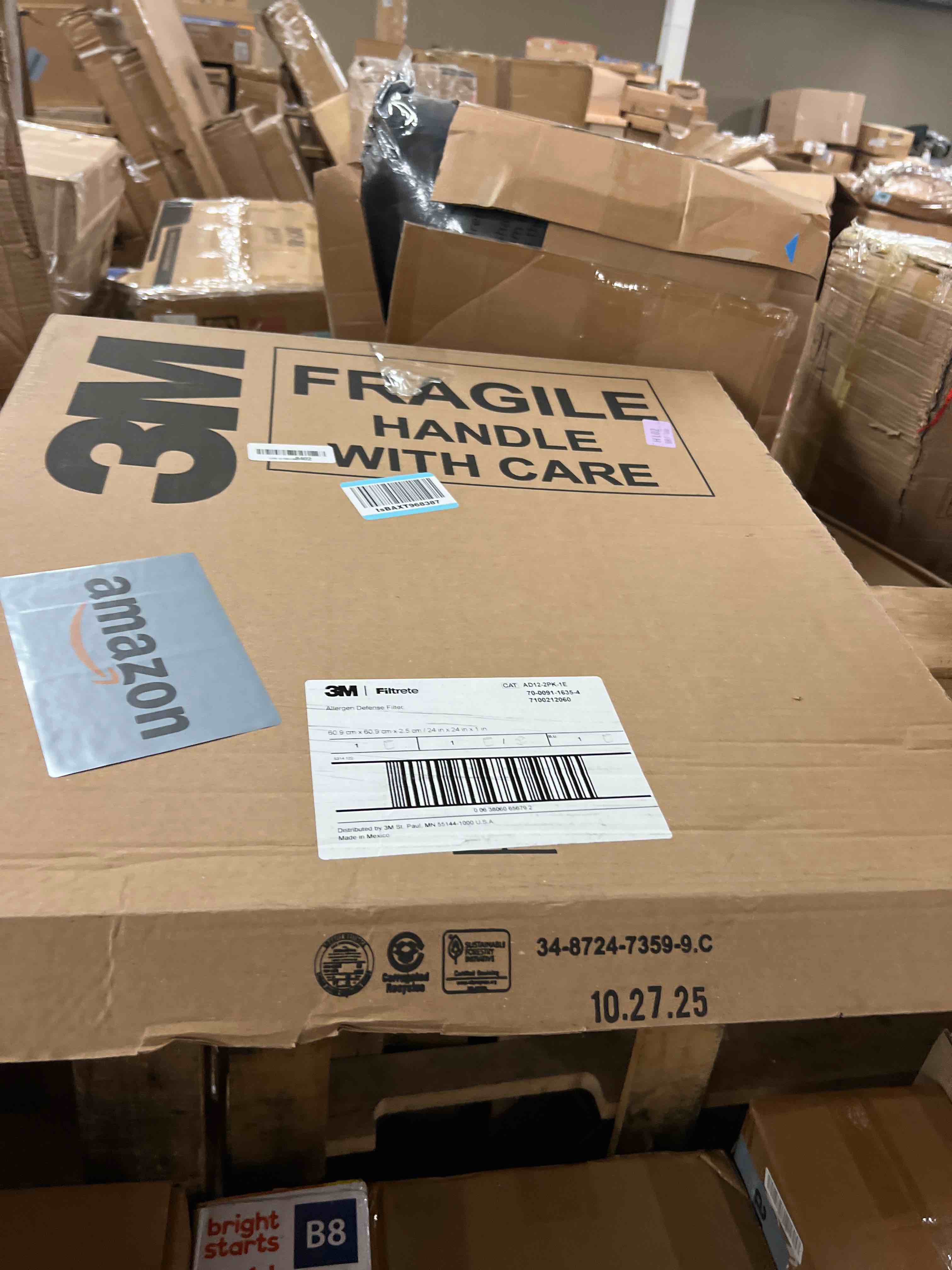 Condition photo showing New/Like New for filtrete 24x24x1 hvac furnace air filter mpr 1000 merv 11 allergen defense 2 pack