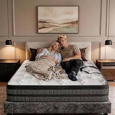 Luxysea Queen Mattress, 12 Inch Queen Size Mattresses, Medium Firm Hybrid Mattress, Cooling Gel Memory Foam for Pressure Relief, CertiPUR-US Certified, Fiberglass Free