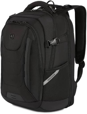 SwissGear Travel Tech Pro Laptop Backpack - Fits Laptops up to 16'' - ScanSmart TSA-Friendly Backpack with Multiple Organizer Pockets - Black Travel Tech Pro Black