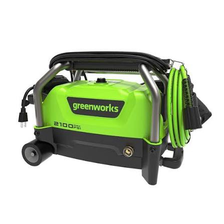 greenworks 2100 psi (sgs certified) 1.2 gpm 13amp compact electric pressure washer telescoping handle power washer for cars, driveways, patios, patio furniture & around pools pressure washer 2100 psi (new)