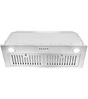 range hood insert 30 inch,stainless steel kitchen vent hood 600cfm,built-in kitchen stove hood w/front button controls and front led lights,baffle filters,ducted/ductless convertible duct