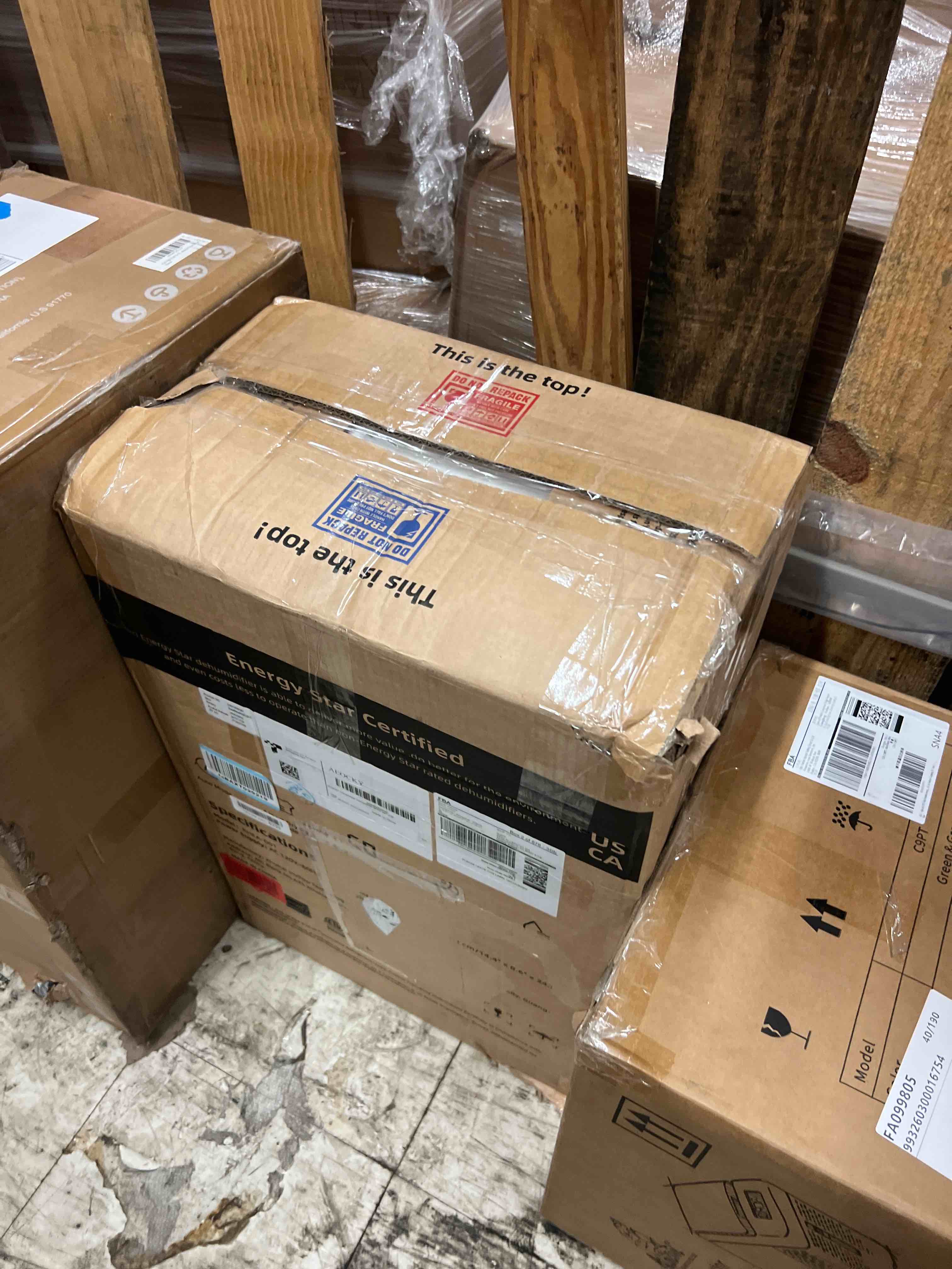 Condition photo showing New/Like New for aeocky 4500 sq.ft energy star most efficient 2025 dehumidifier, max 80 pint/day smart compressor dehumidifier with drain hose, intelligent humidistat,for basement,bedroom,home,bathroom 80 pints - 4500 sq.ft