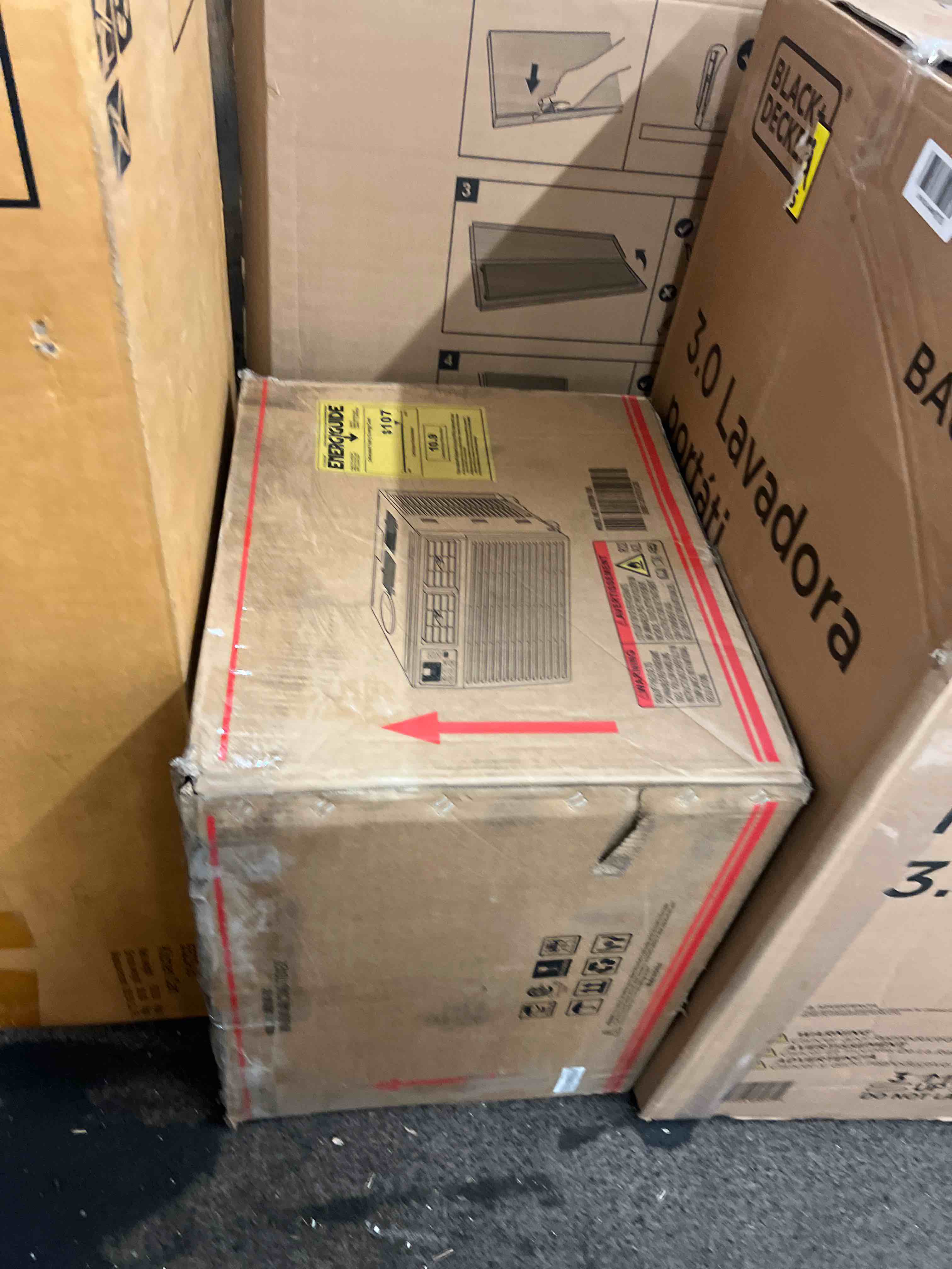 Condition photo showing New/Like New for antarctic star 12,000 btu window air conditioner, window ac unit, cools rooms up to 550 sq.ft., 6 in 1 modes air conditioner window unit with remote control, easy to install, energy saving, white