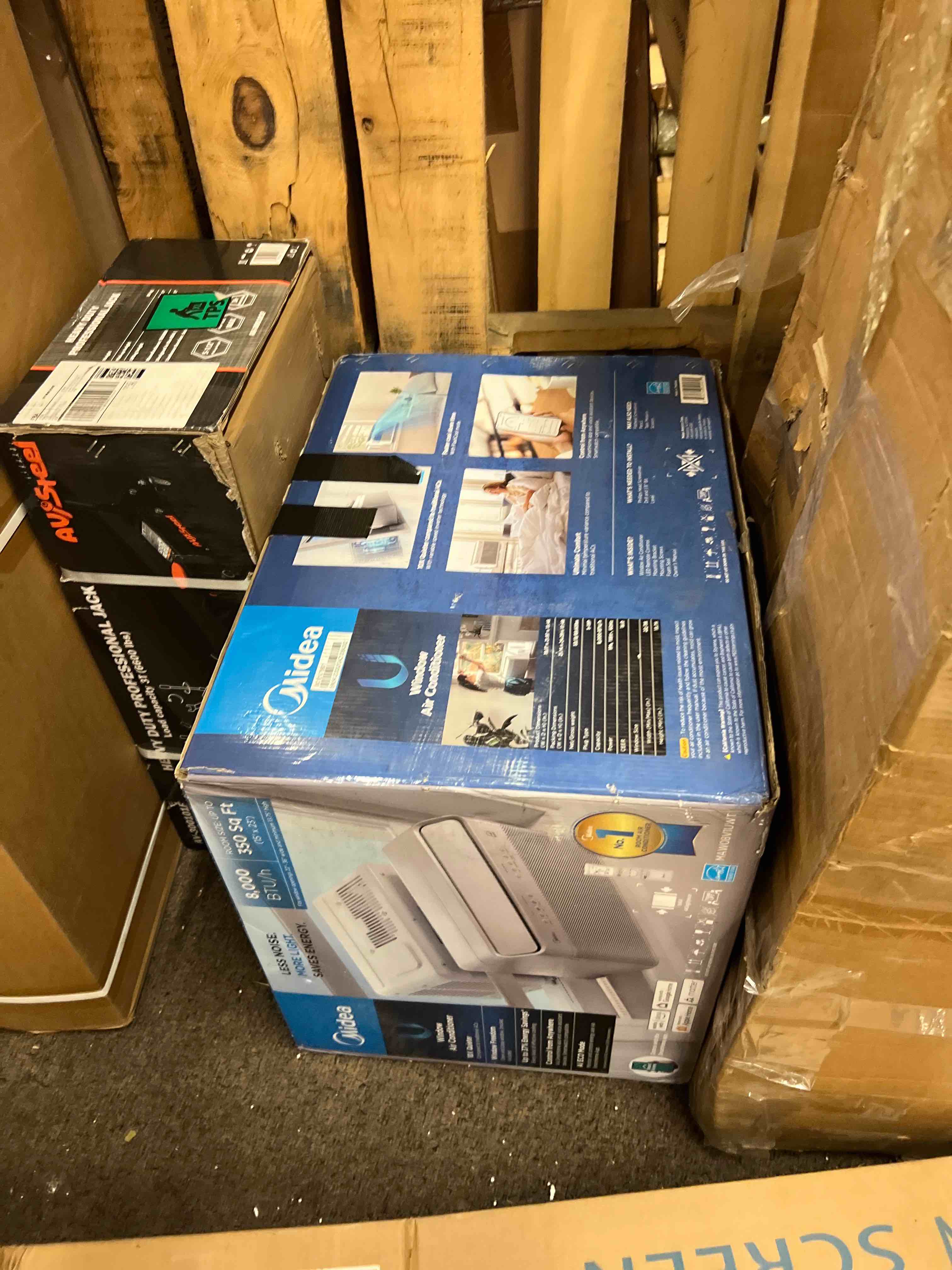 Condition photo showing New/Like New for midea 8,000 btu u shaped smart inverter window air conditioner - cools 350 sq ft, ultra quiet with open window operation - alexa/google assistant compatible, 37% energy savings, remote (2026 edition)