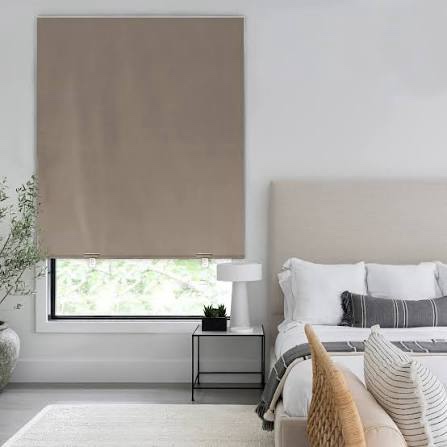 lazblinds cordless roller shades, free-stop blackout roller blinds with cassette valance, thermal insulated uv protection waterproof, roll up blinds for windows, 51'' w x 72'' h, taupe taupe 51" w × 72" h (fabric: 50 1/4" width)
