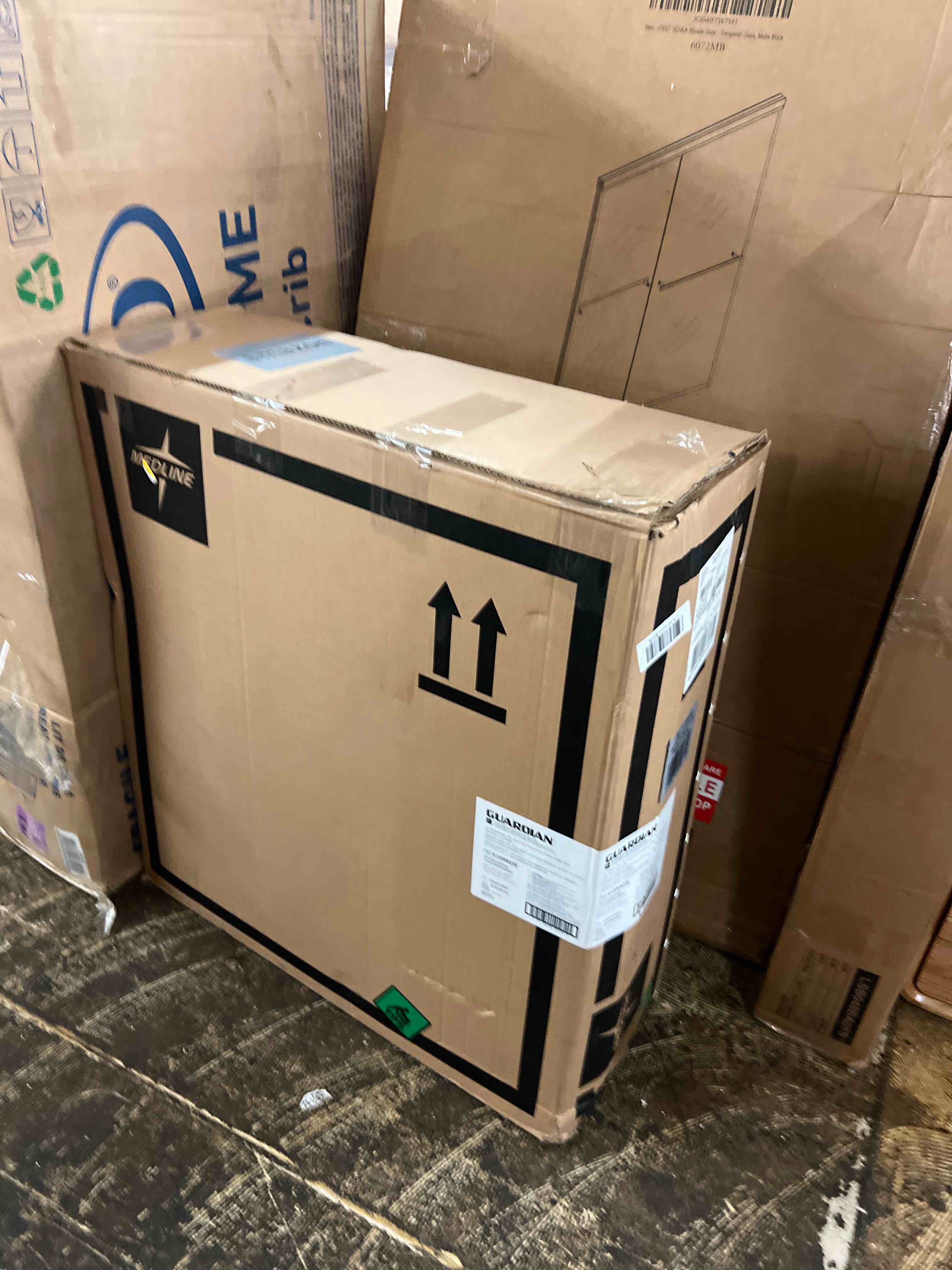Condition photo showing New/Like New for medline comfortable folding wheelchair with swing-back desk-length arms and elevating footrests 20”w x 16”d seat