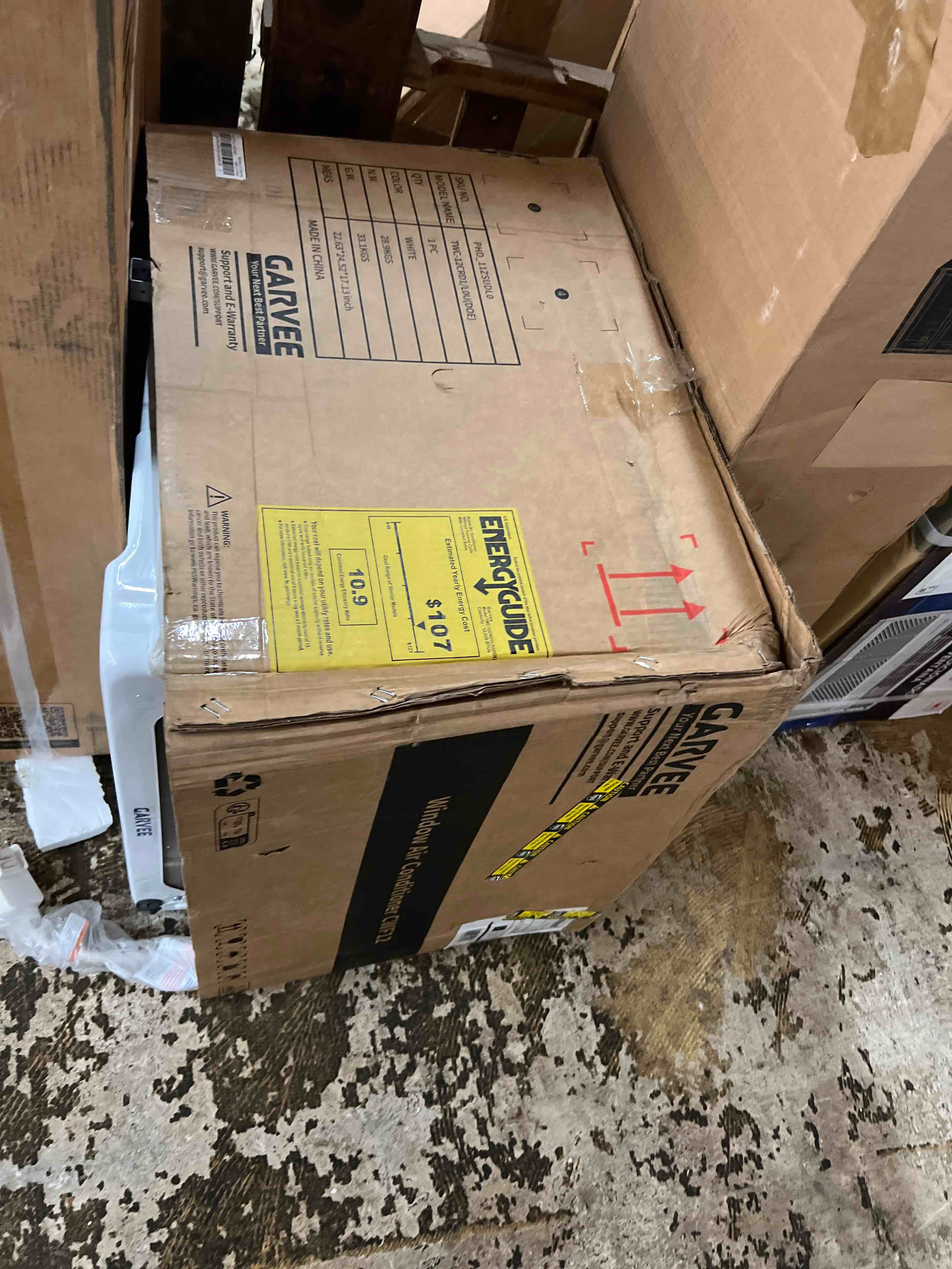 Condition photo showing New/Like New for garvee 12000 btu window air conditioner with heat, smart wifi window mounted ac unit and heater combo for apartment, living room, bedroom, rooms up to 550 sq. ft, app, voice & remote control