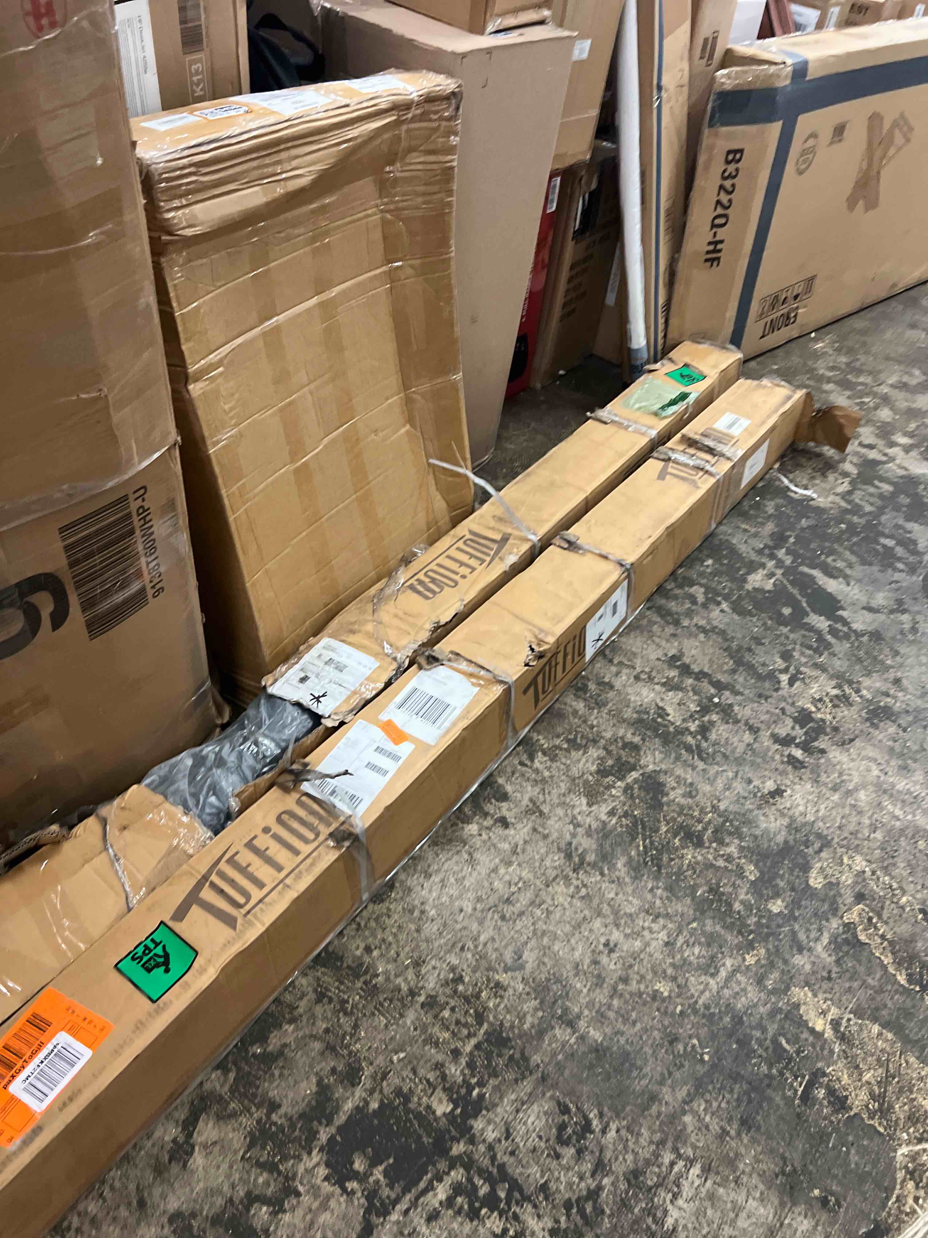 Condition photo showing New/Like New for (2) tuffiom 7.5 x 20 ft garage floor mat, thickened diamond plate pvc garage mats flooring roll for under car, garage parking mats for floor large suvs, mpv, pickup truck