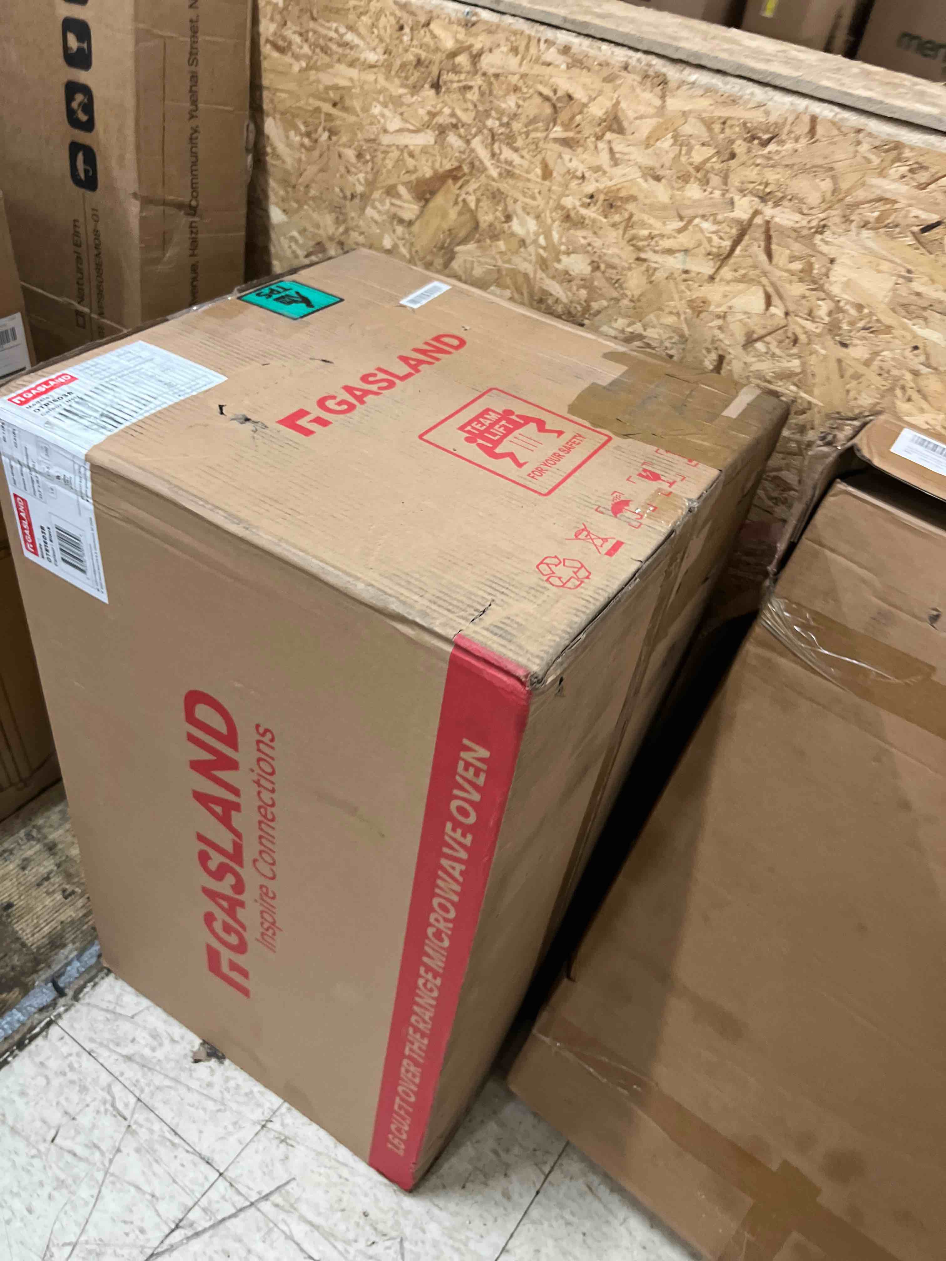 Condition photo showing New/Like New for gasland 1.6 cu.ft. over the range microwave oven, 30 inch 1000 w microwave over the range, otr1603s 300 cfm over range microwave with exhaust fan and light, stainless steel over the stove microwave