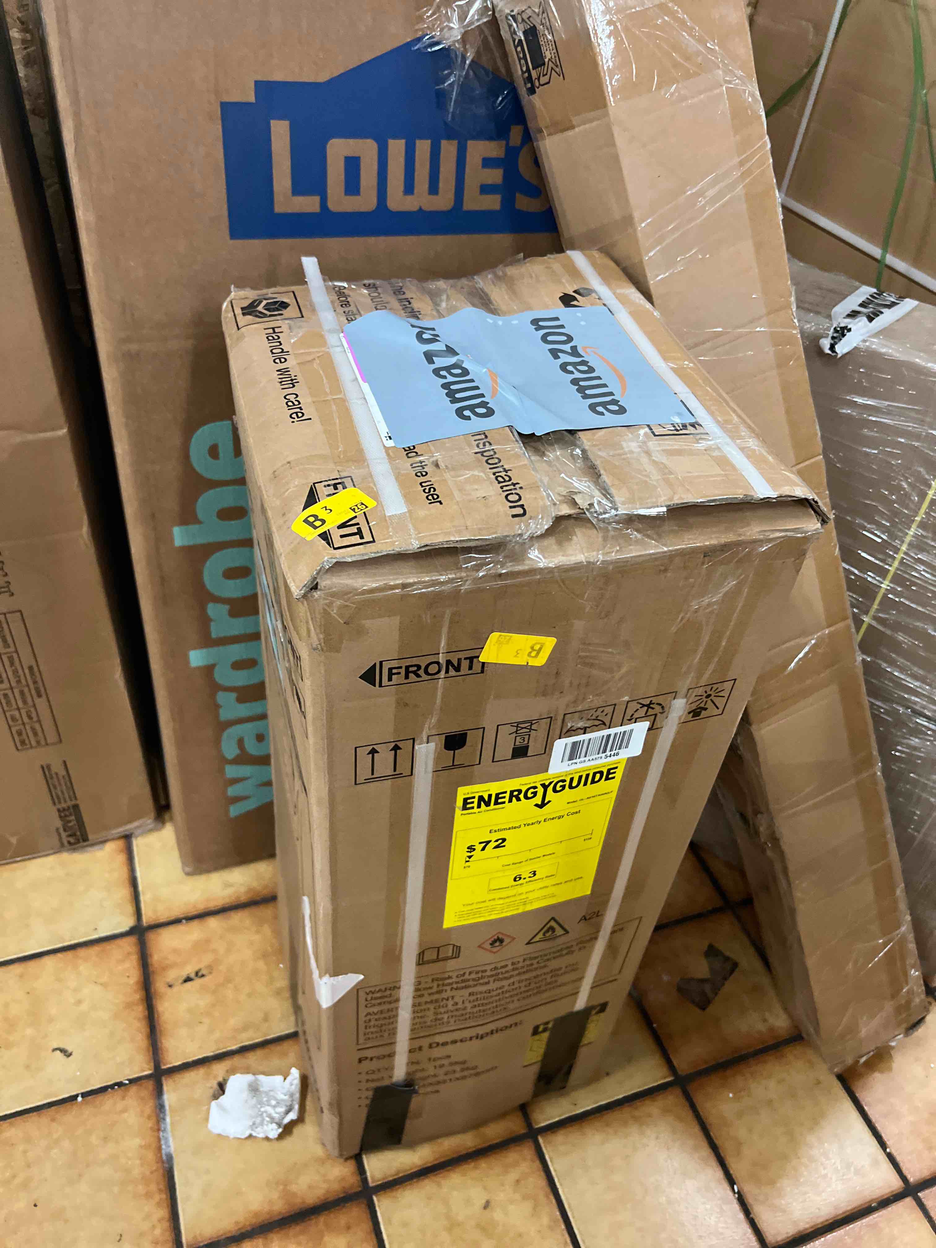 Condition photo showing New/Like New for 16000 btu portable air conditioners for large room up to 750 sq. ft., 5-in-1 smart ac with wifi app, remote control, fast cooling, dehumidifier, fan, sleep mode, 24h timer & window kit
