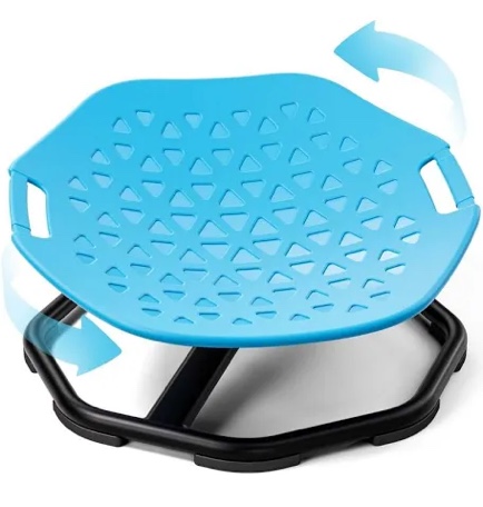 kidbloom spinning chair for autistic kids, upgrade handle sensory chair, autism & adhd chair, kid's furniture, autism sensory products for kids blue