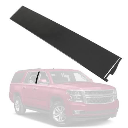 outer b pillar door window trim molding 926-242 right replacement for cadillac escalade esv,chevrolet suburban,chevy tahoe,gmc yukon xl,4-door sport utility 2015-2020 926-241 (passenger side) 1 pack front door b - pillar outer(right 1 pack) fit esv/xl and standard type