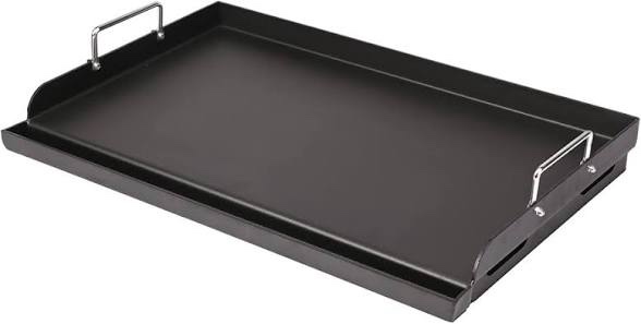 utheer 25" x 16" pre-seasoned nonstick cast iron griddle for gas & charcoal grills - universal flat top with grease groove, reinforced ridges & high sidewalls, great for parties, camping & tailgating cast iron 25" x 2.6" x 16"