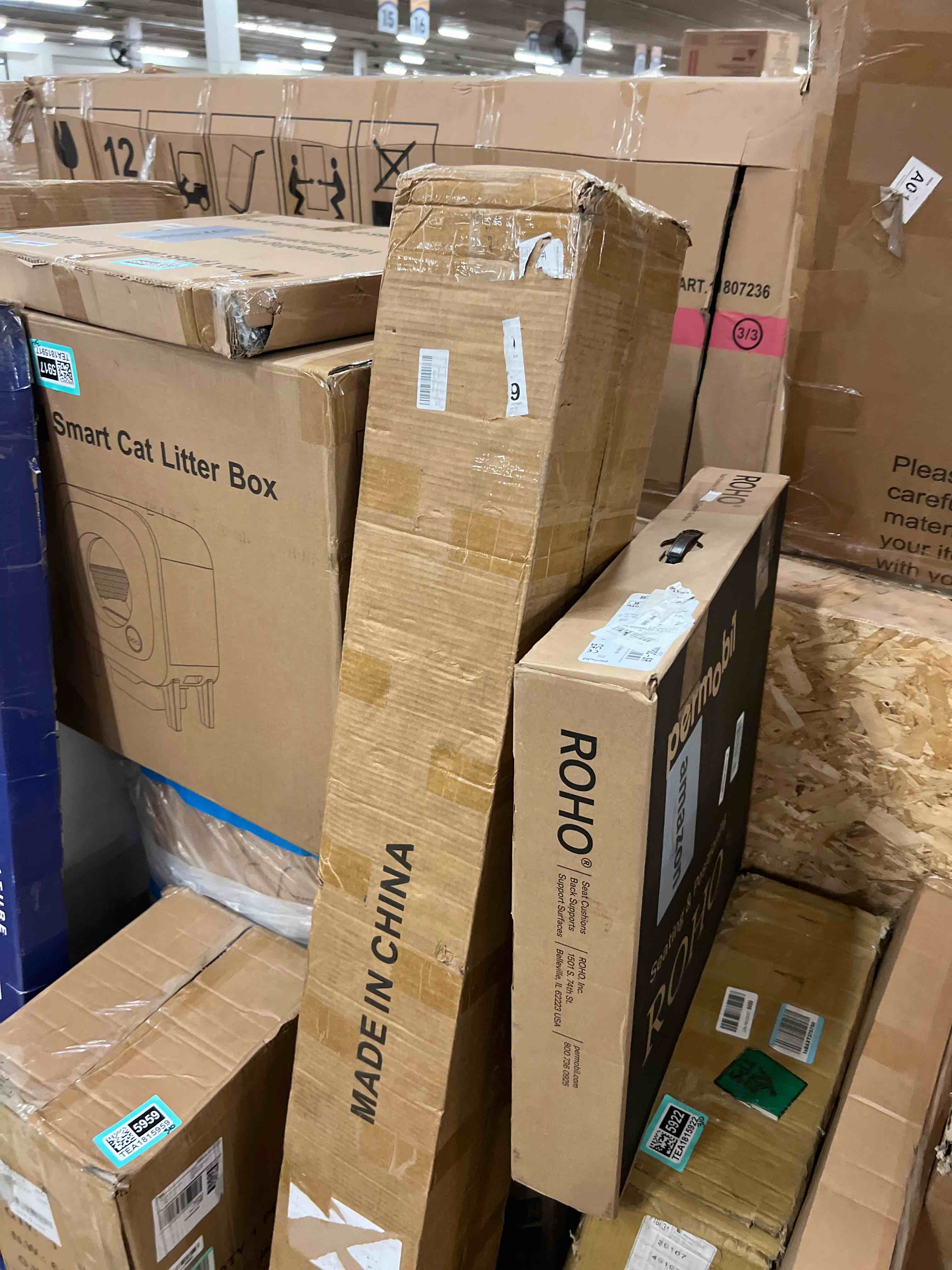 Condition photo showing New/Like New for floating shelves for wall, 60 inch extra long oak floating shelves, set of 3, hanging invisible brackets floating shelves for living room,bedroom,and kitchen (light brwon, 3t60in)