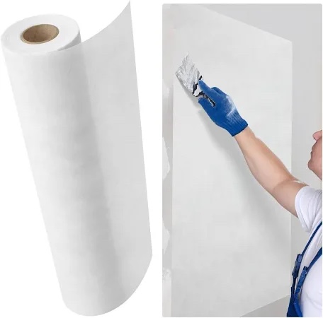 frienda 180 ft by 36 in drywall tape, paperless wall reinforcement repair tape kit, no adhesive side fiberglass wall crack repair tool, white