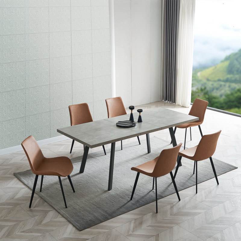 32.4"H Modern Upholstered Dining Chairs, Faux Leather Back with Steel Legs for Kitchen, Dining, Living, Reception, Office Guest Chairs, and Outdoor