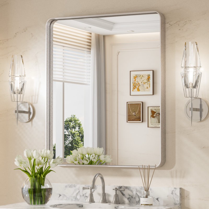 Tyro Bathroom Decorative Home Décor Corner Hangs Bathroom Mirror