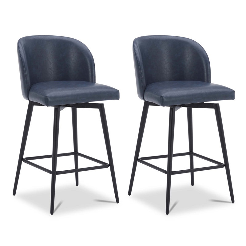 Benedit Swivel Counter & Bar Stool (Set of 2)