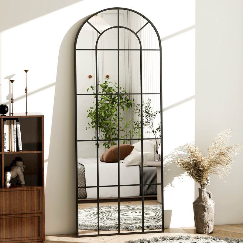 Casiana Window Pane Full Length Mirror Wall Mirror