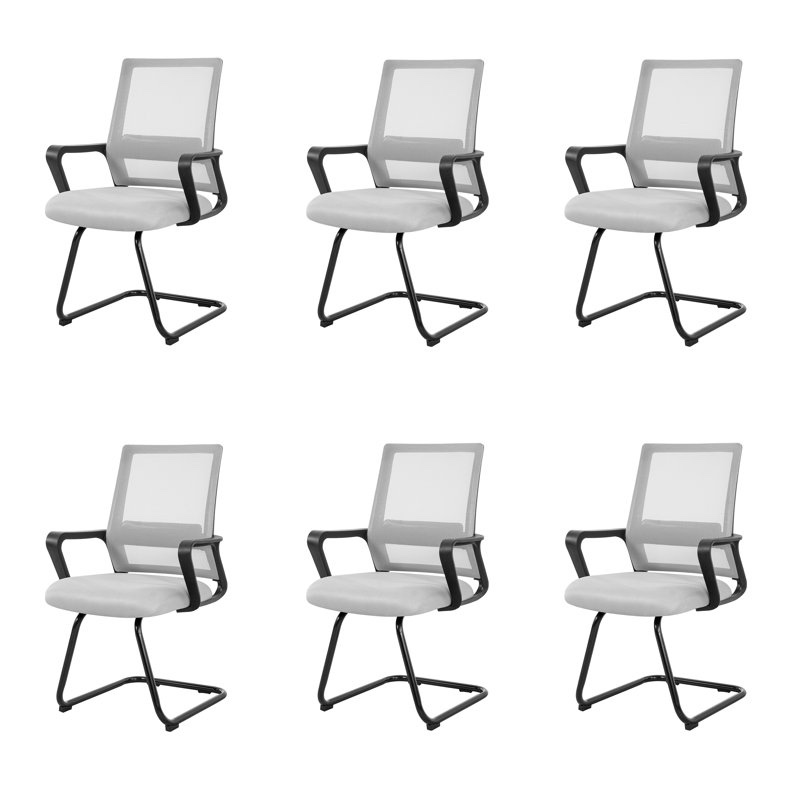 Mesh Seat office waiting room chairs, office guest chair, Waiting Room Reception Chair with Arm Rest Set of 2