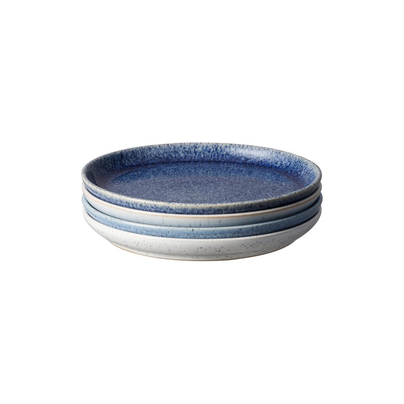 Denby Studio Blue Coupe Small Plates By Denby