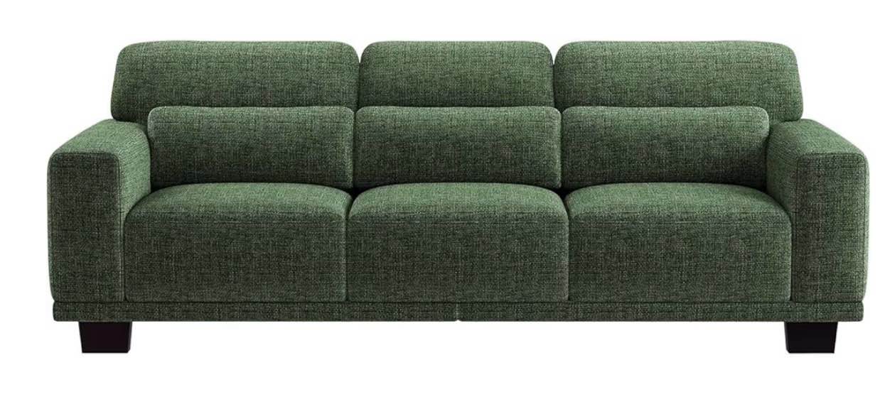 89 in Loveseat Couches for living Room Modern Sofa with Deep Seats and Wide Armrest Comfortable Love Seat Sofa with Sturdy Frame Easy to Clean with Removable Covers Green
